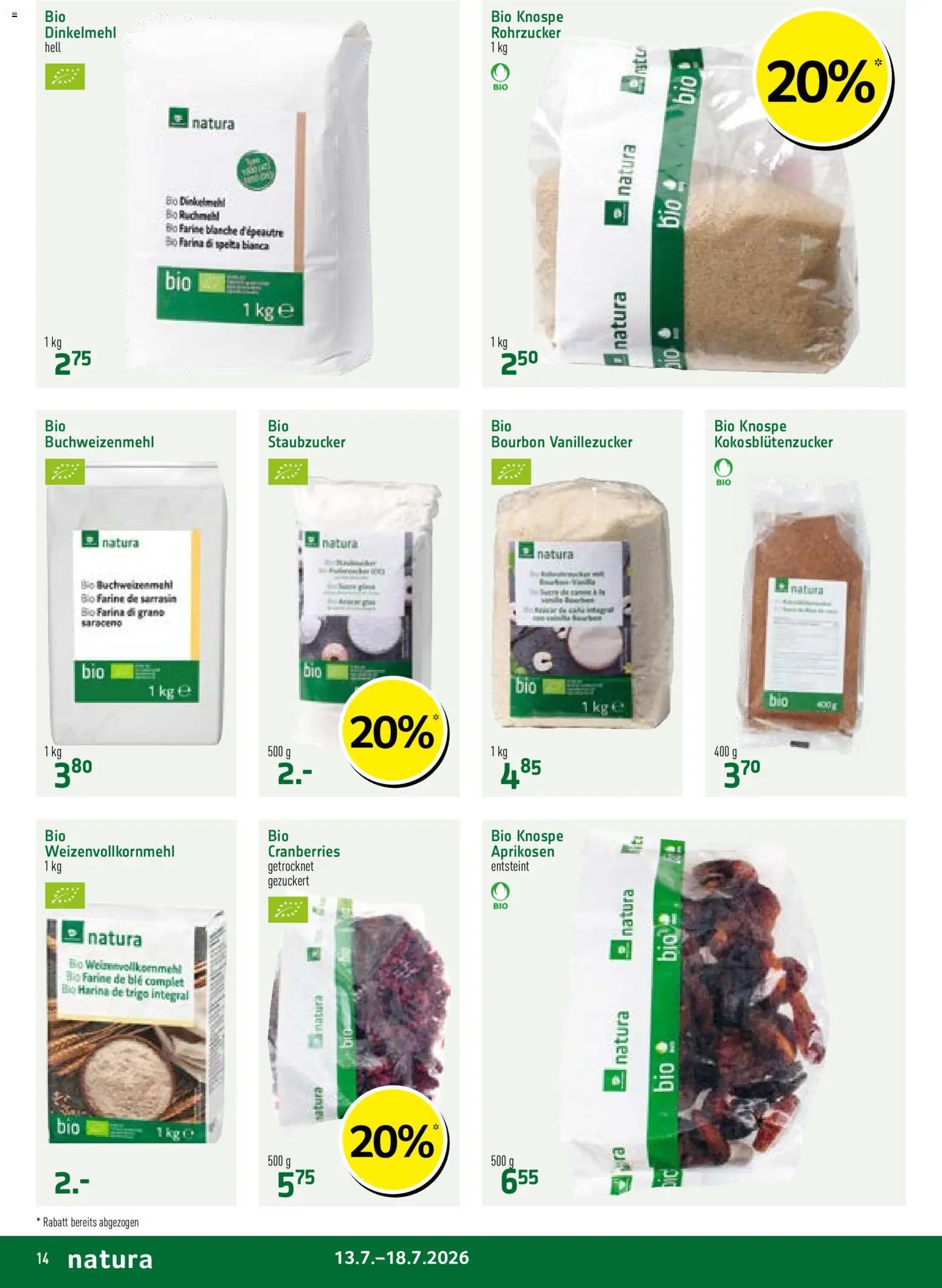 Prodega aktionen Natura