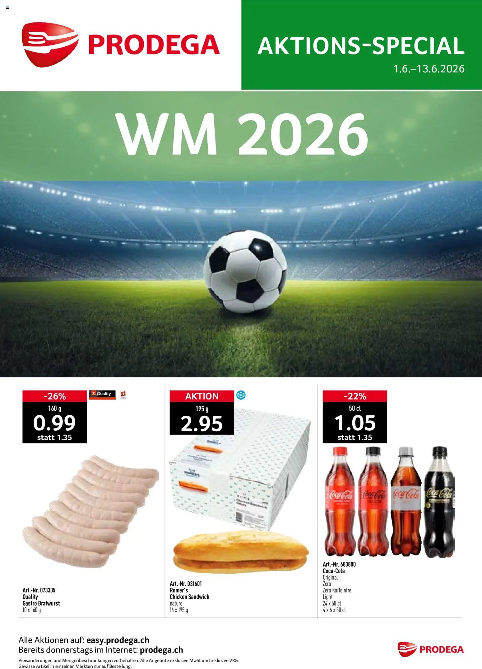 Prodega aktionen WM 2026