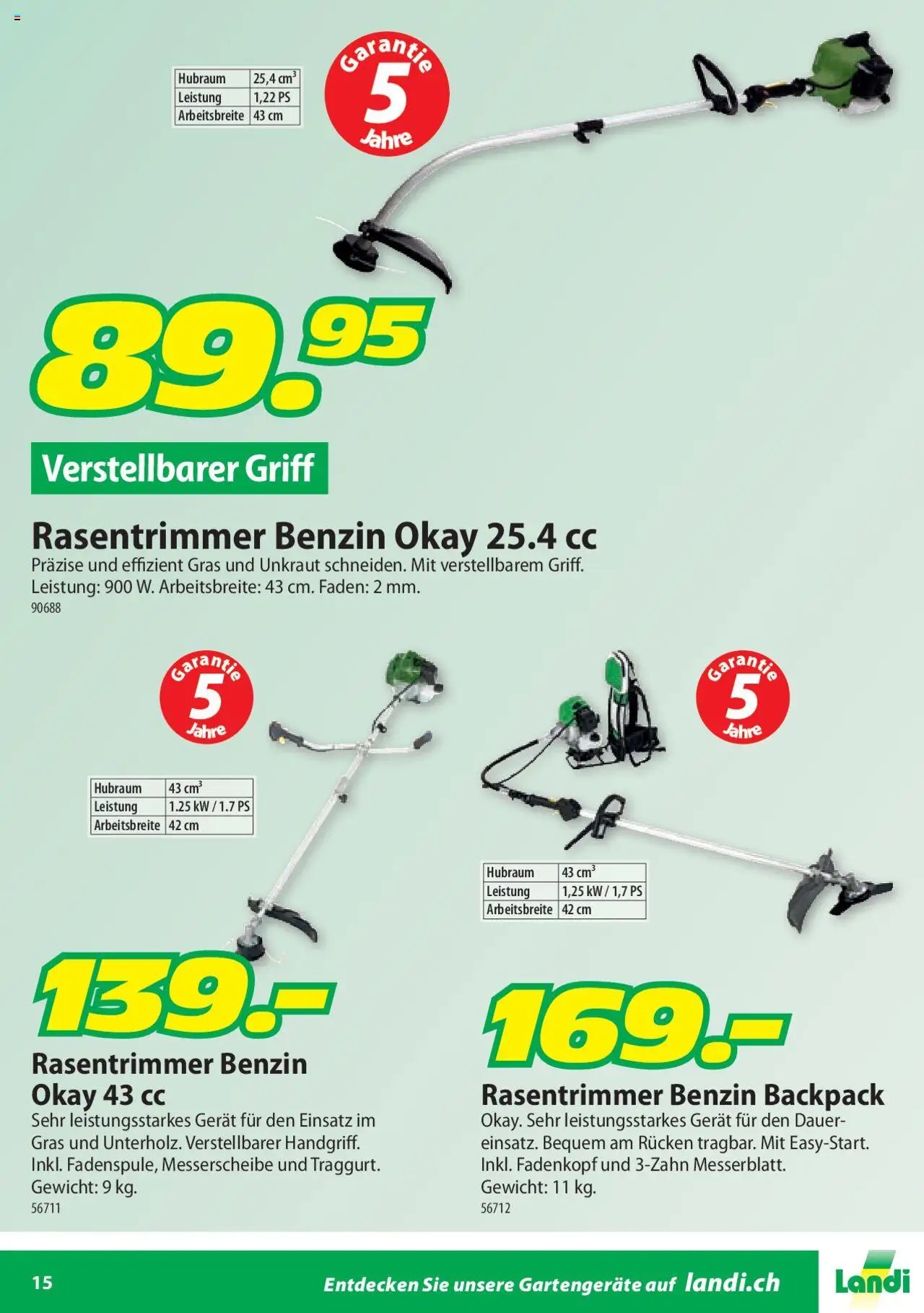 Landi Aktionen Gartengeräte (2025-01-22 - 2025-12-31) | 15