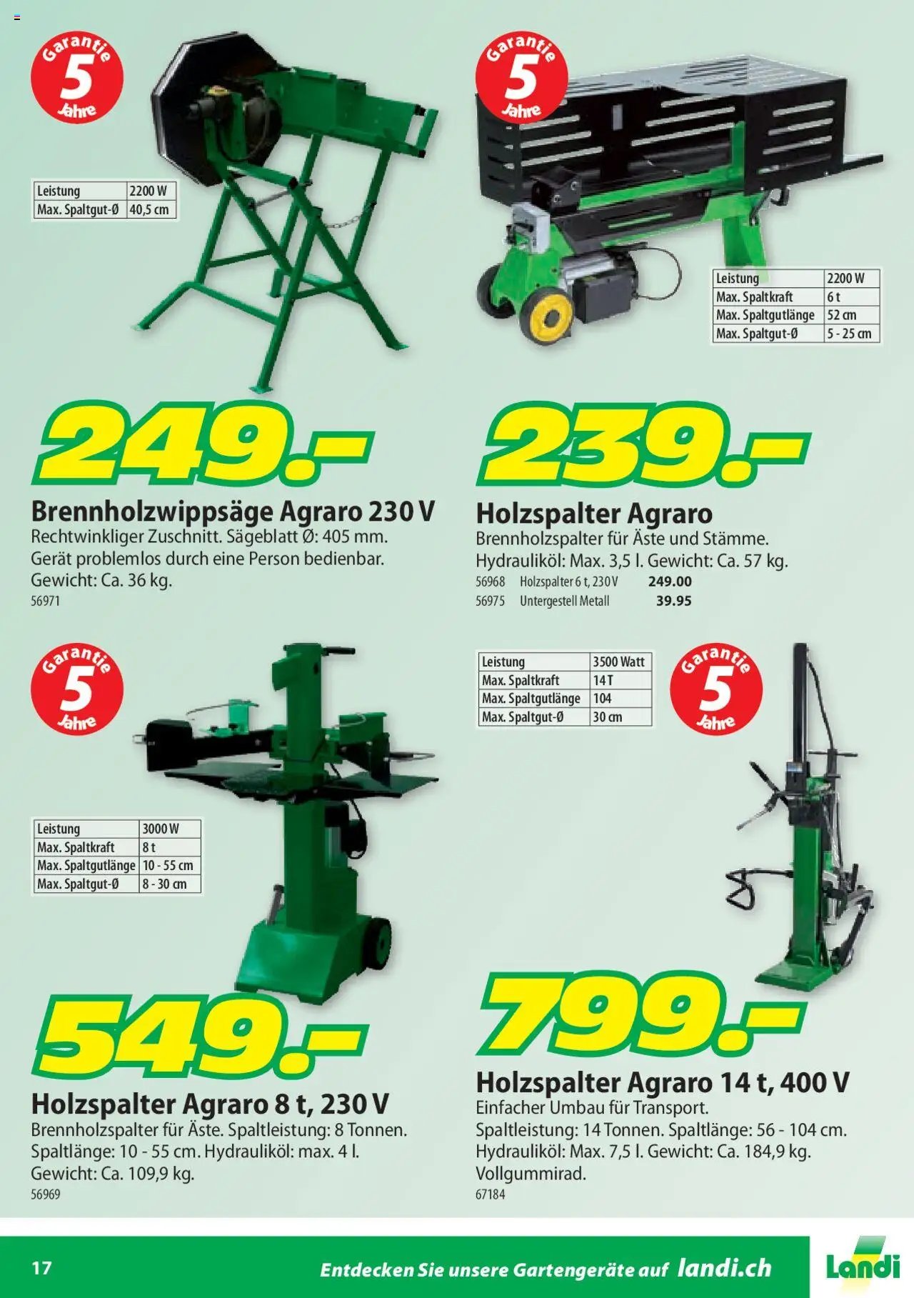 Landi Aktionen Gartengeräte (2025-01-22 - 2025-12-31) | 17