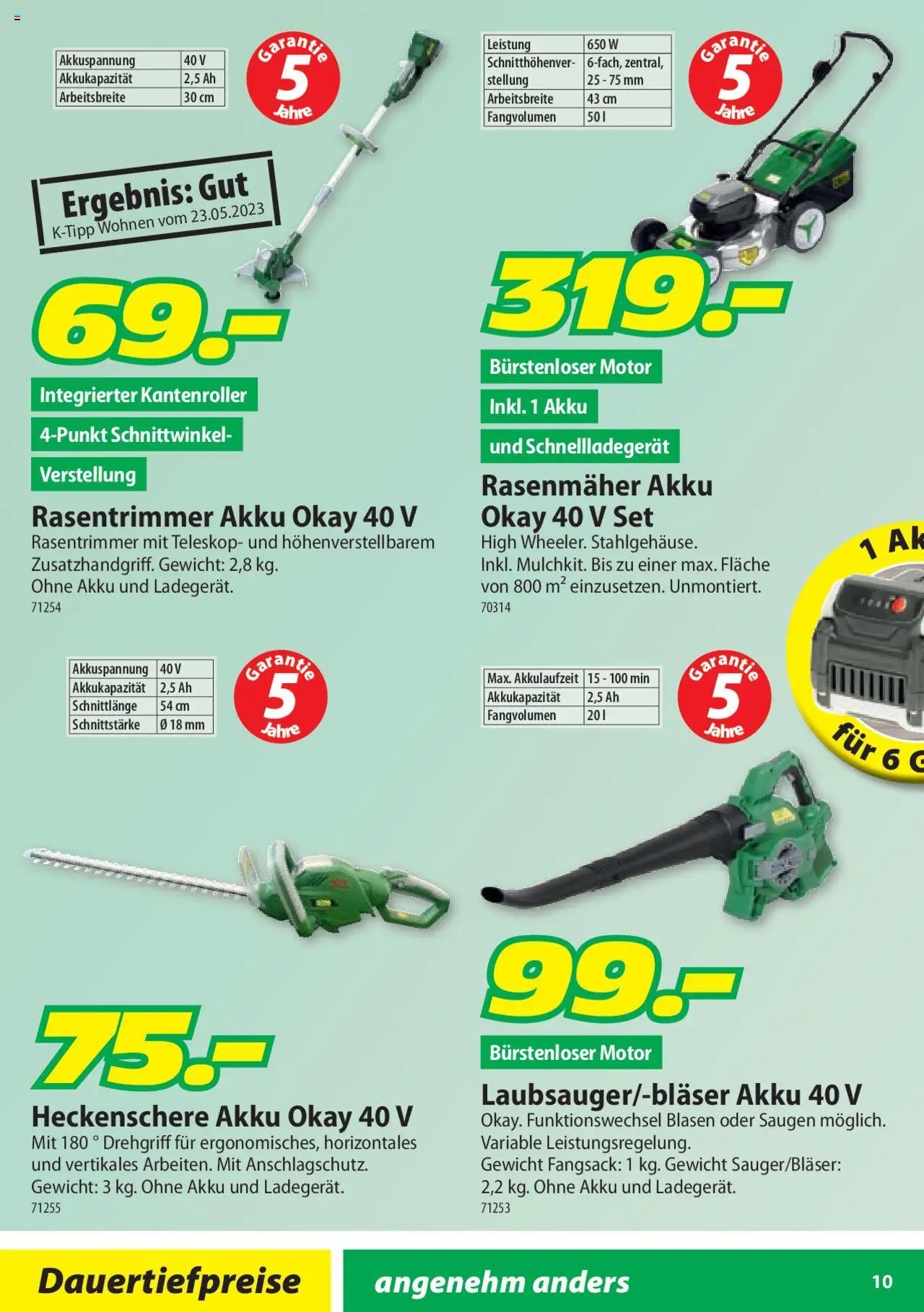 Landi Aktionen Gartengeräte (2025-01-22 - 2025-12-31) | 10