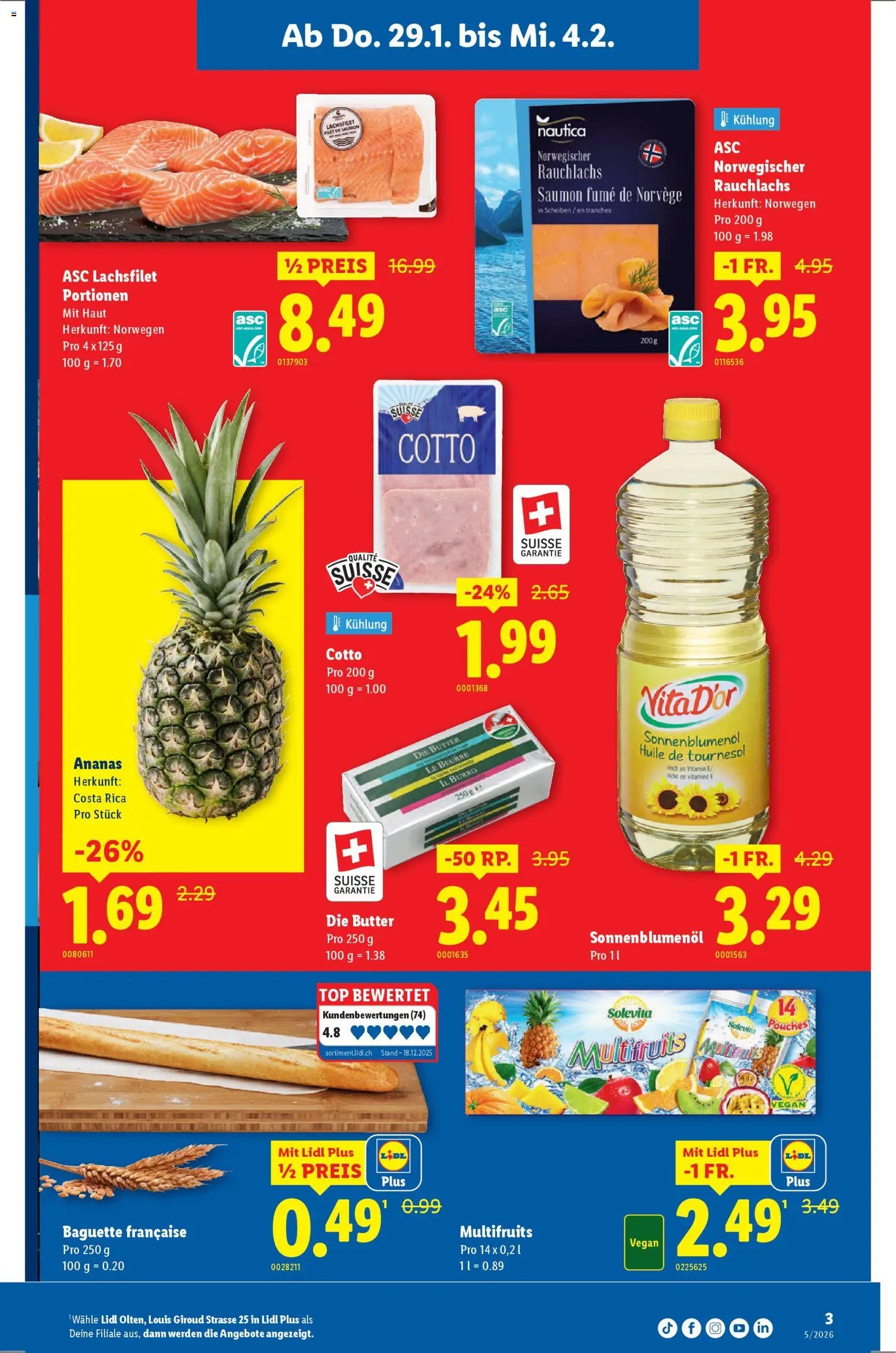 Lidl Aktionen Neueröffnung Olten (2026-01-29 - 2026-02-04)