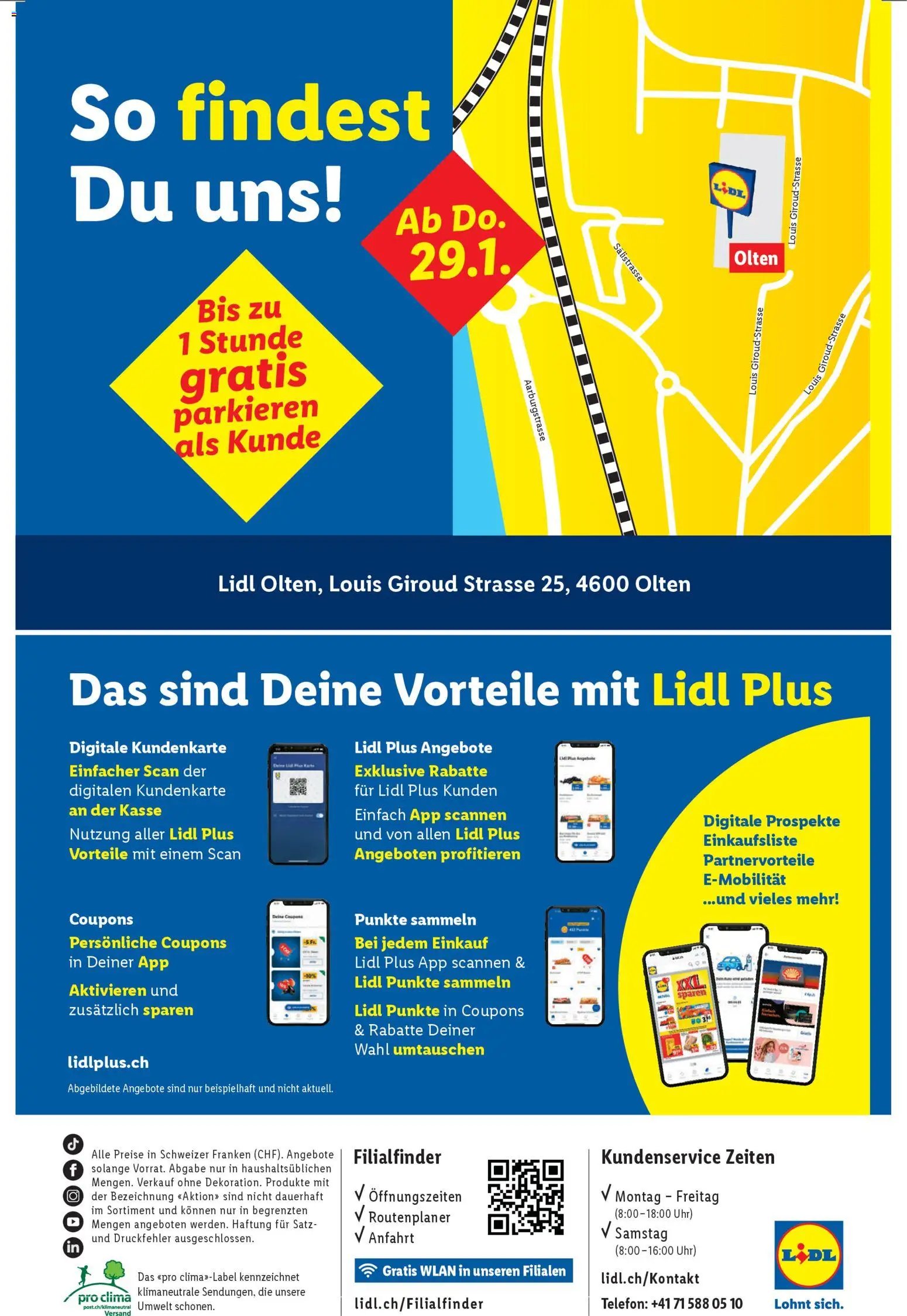 Lidl Aktionen Neueröffnung Olten (2026-01-29 - 2026-02-04)