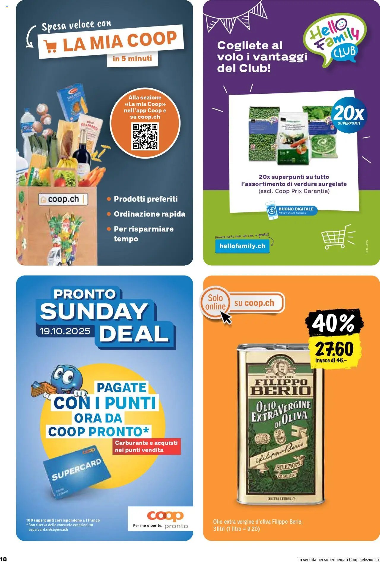 Coop - Una settimana di azioni (2025-10-16 - 2025-10-22)