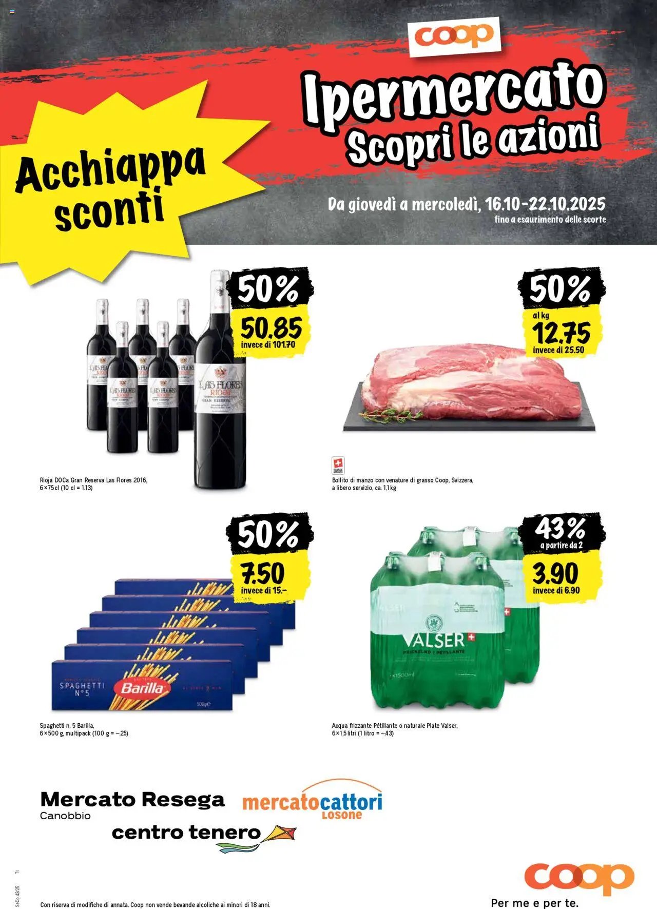 Coop - Una settimana di azioni (2025-10-16 - 2025-10-22)