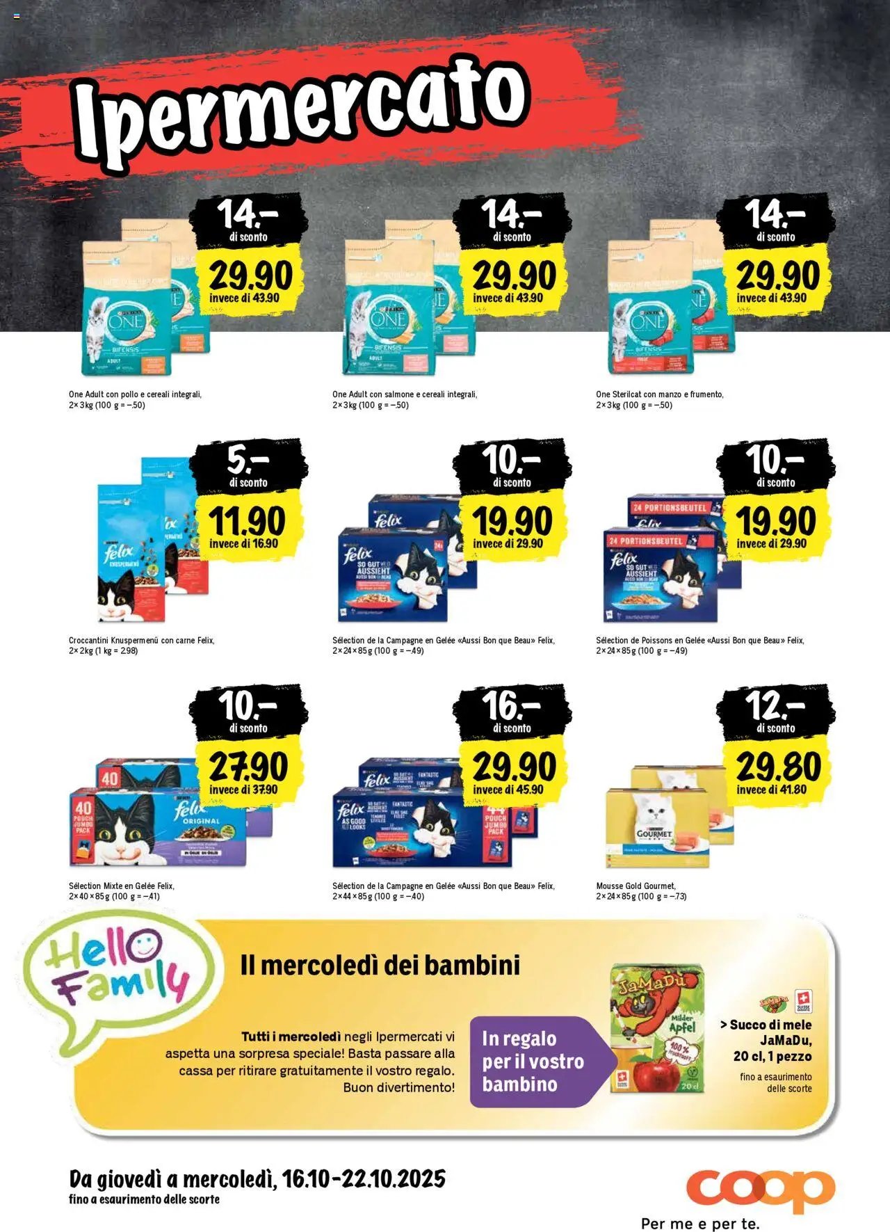 Coop - Una settimana di azioni (2025-10-16 - 2025-10-22)