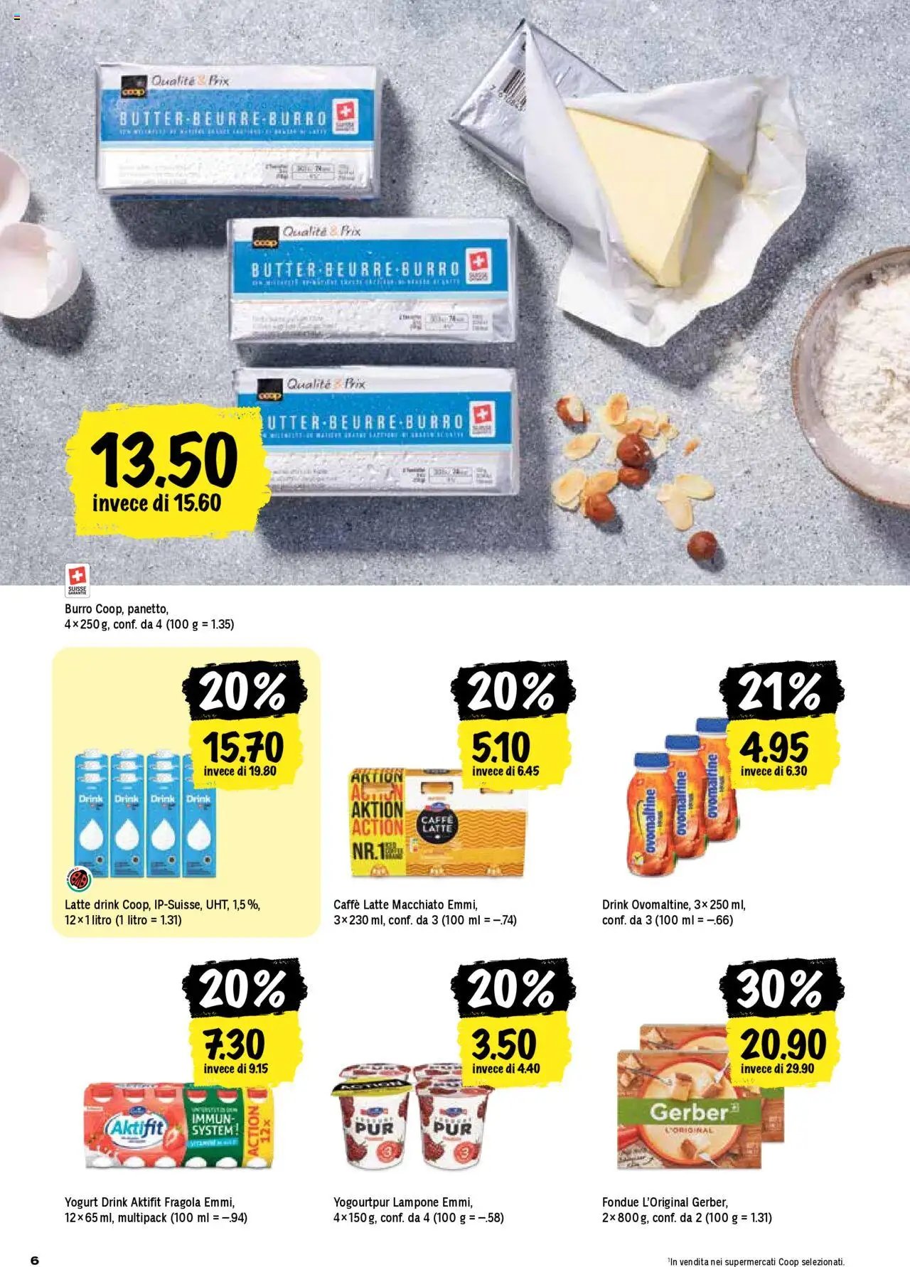 Coop - Una settimana di azioni (2025-10-16 - 2025-10-22)