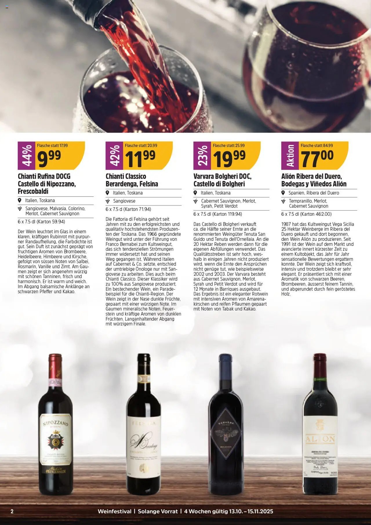 TopCC Aktionen Weinfestival (2025-10-13 - 2025-11-15) | 2