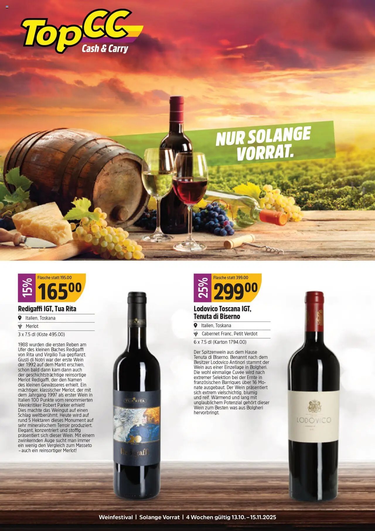 TopCC Aktionen Weinfestival (2025-10-13 - 2025-11-15) | 12