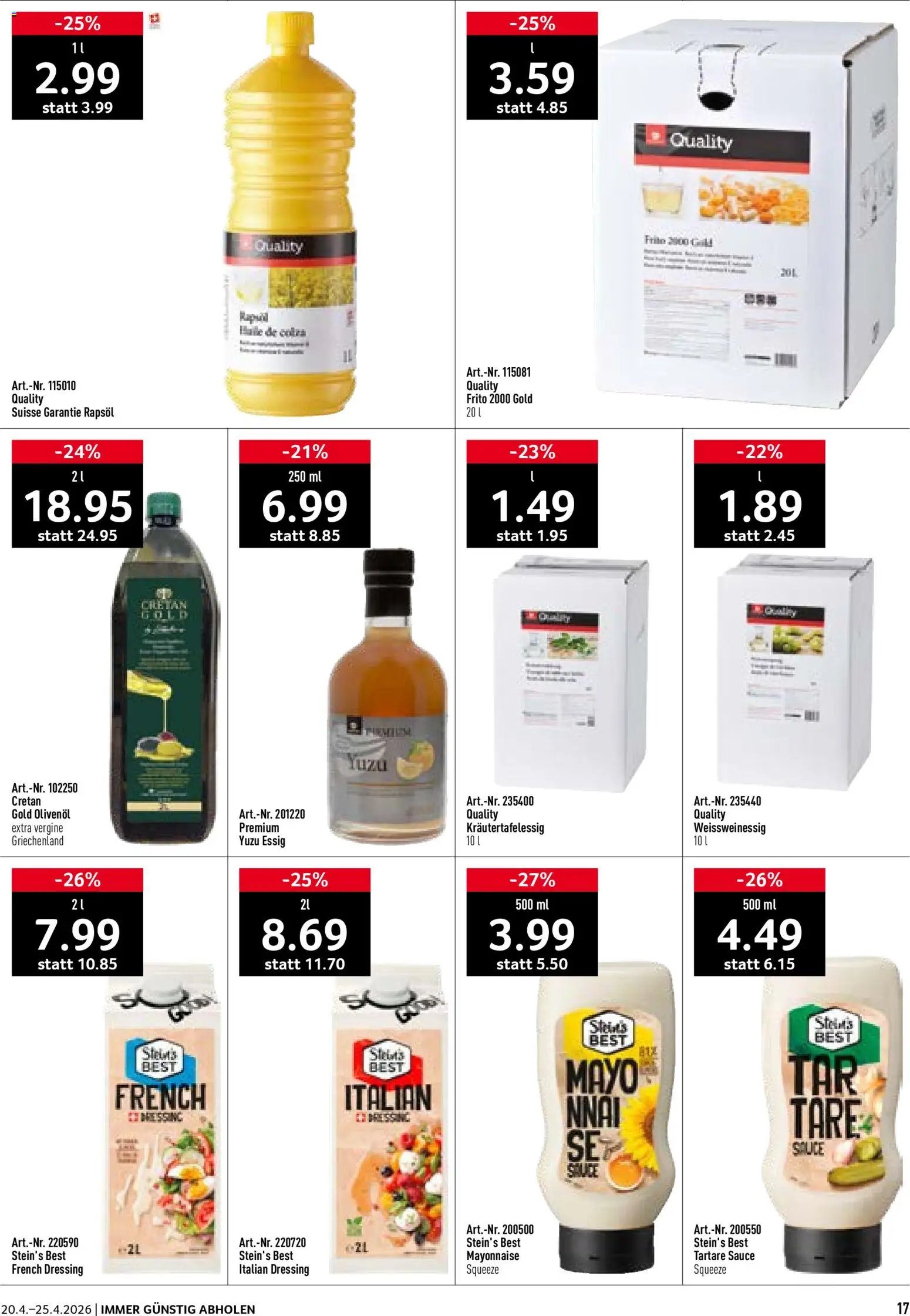 Prodega aktionen (2026-04-20 - 2026-04-25)