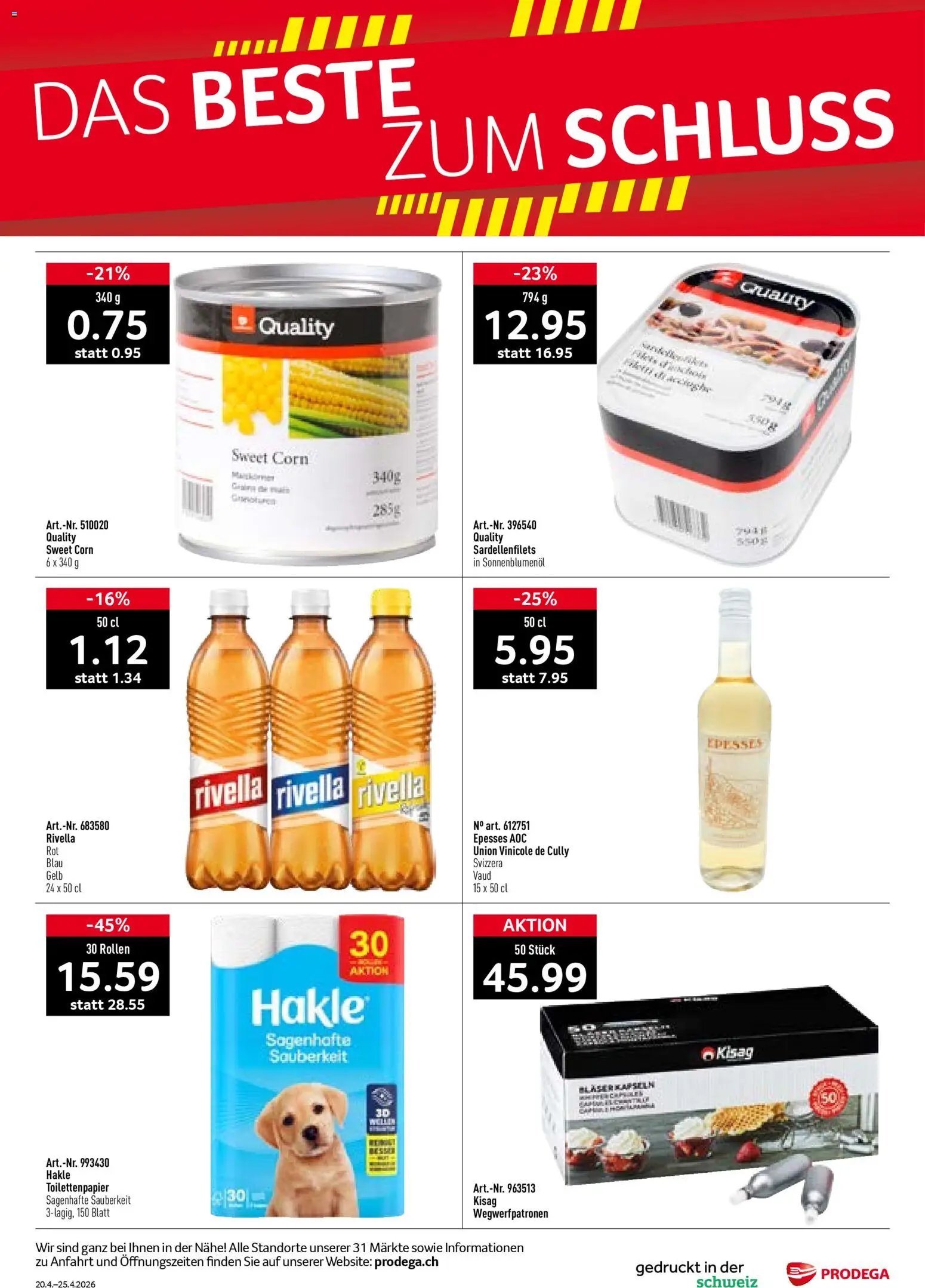 Prodega aktionen (2026-04-20 - 2026-04-25)