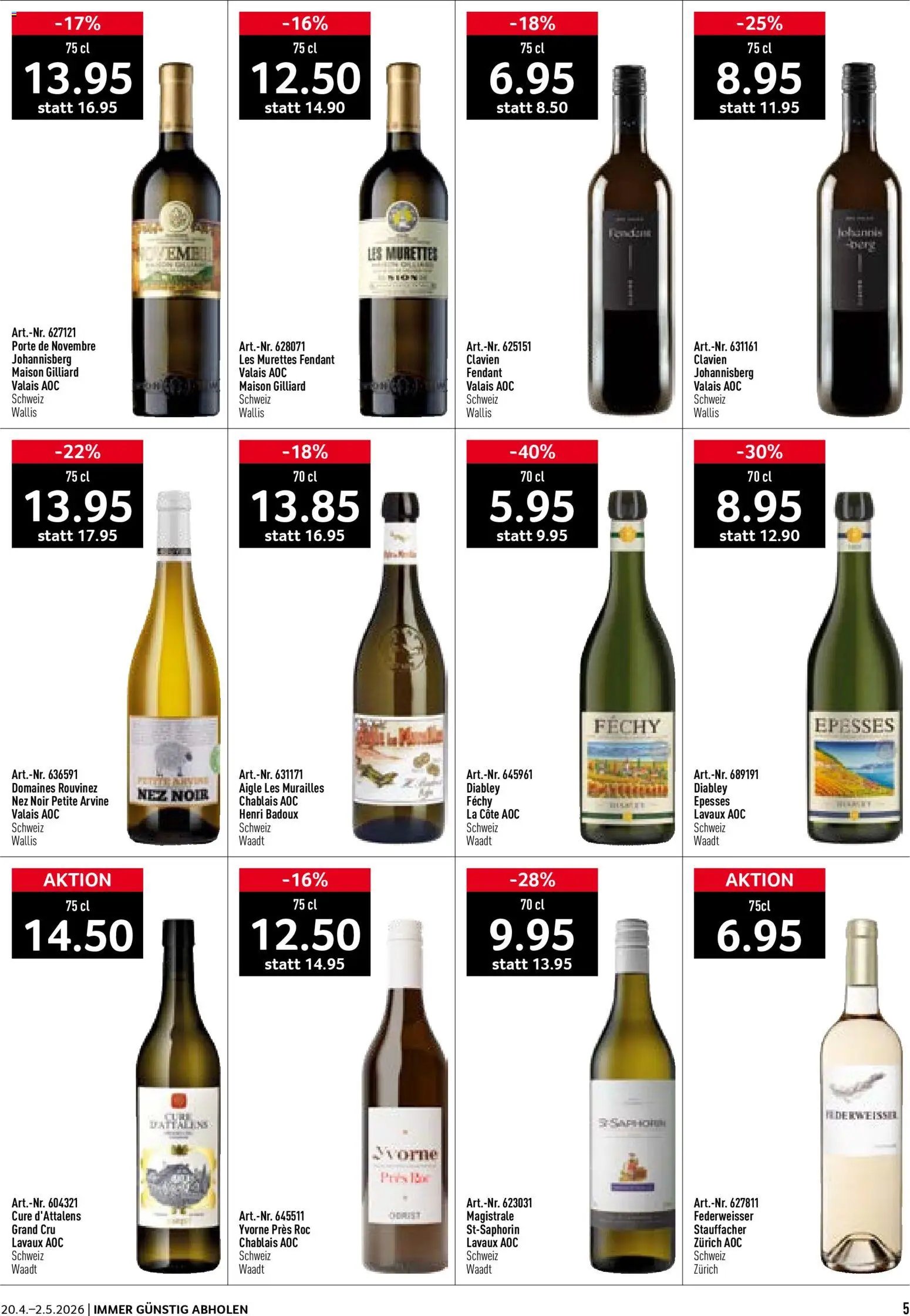 Prodega aktionen Weinfestival (2026-04-20 - 2026-05-02)