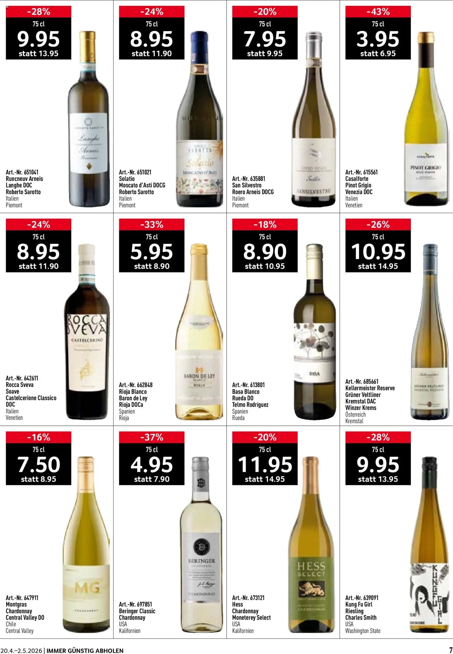 Prodega aktionen Weinfestival (2026-04-20 - 2026-05-02)