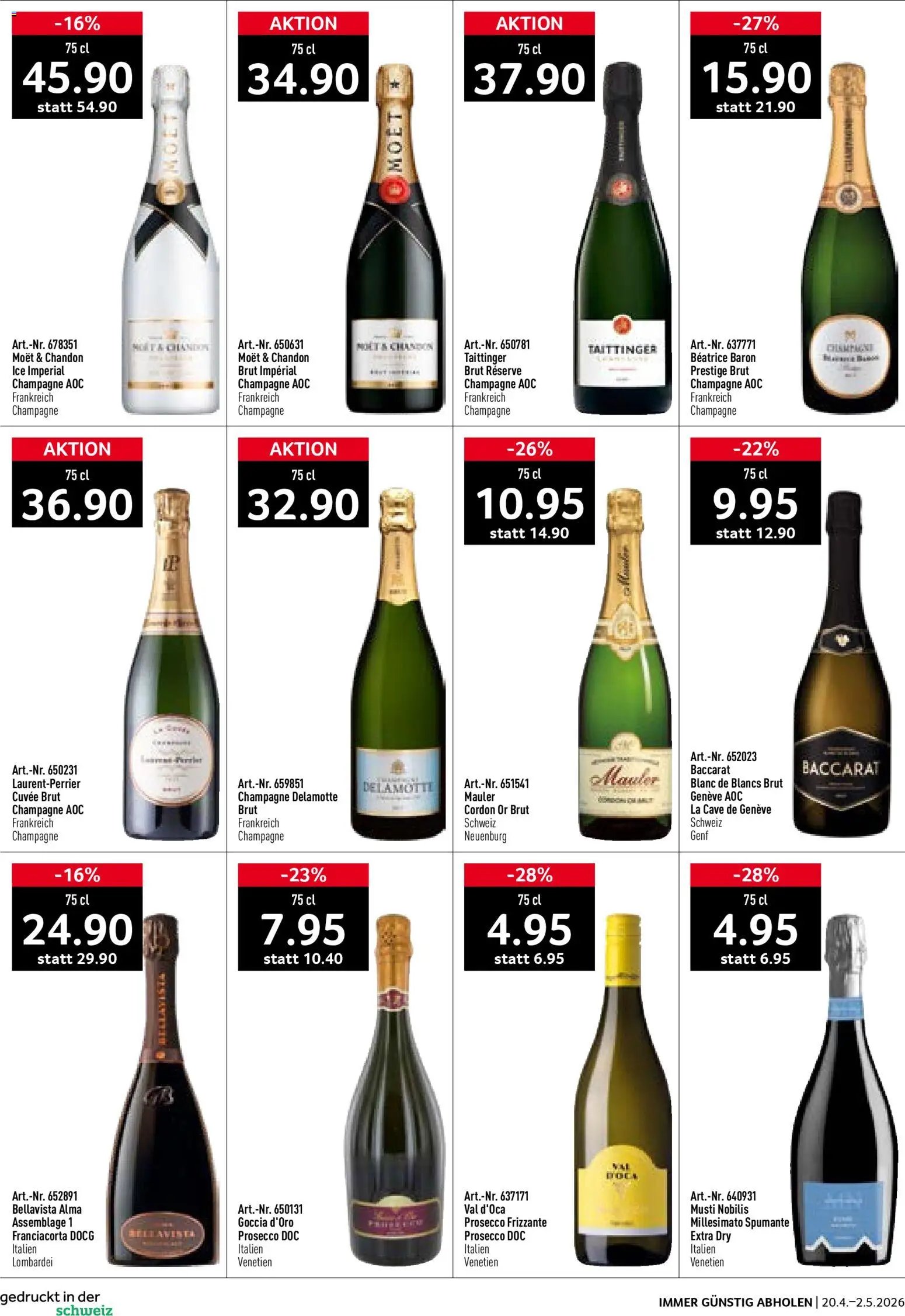 Prodega aktionen Weinfestival (2026-04-20 - 2026-05-02)