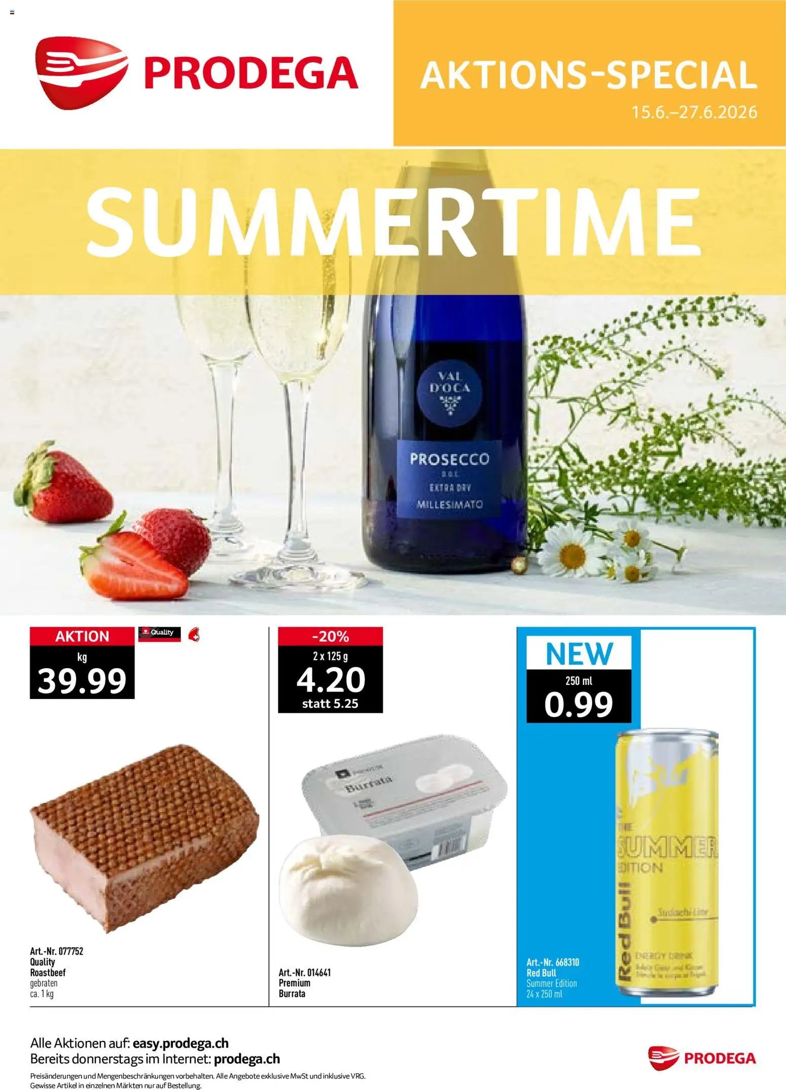 Prodega aktionen Summertime
