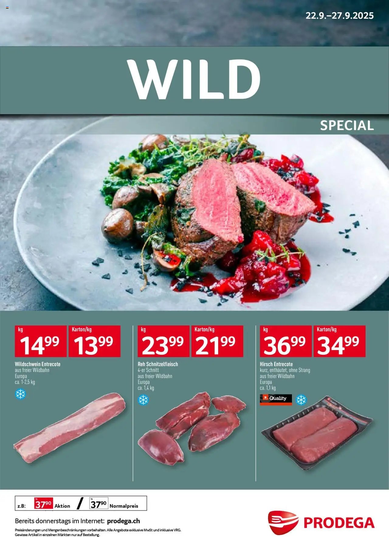 Prodega Aktionen Wild (2025-09-22 - 2025-09-27) | 1