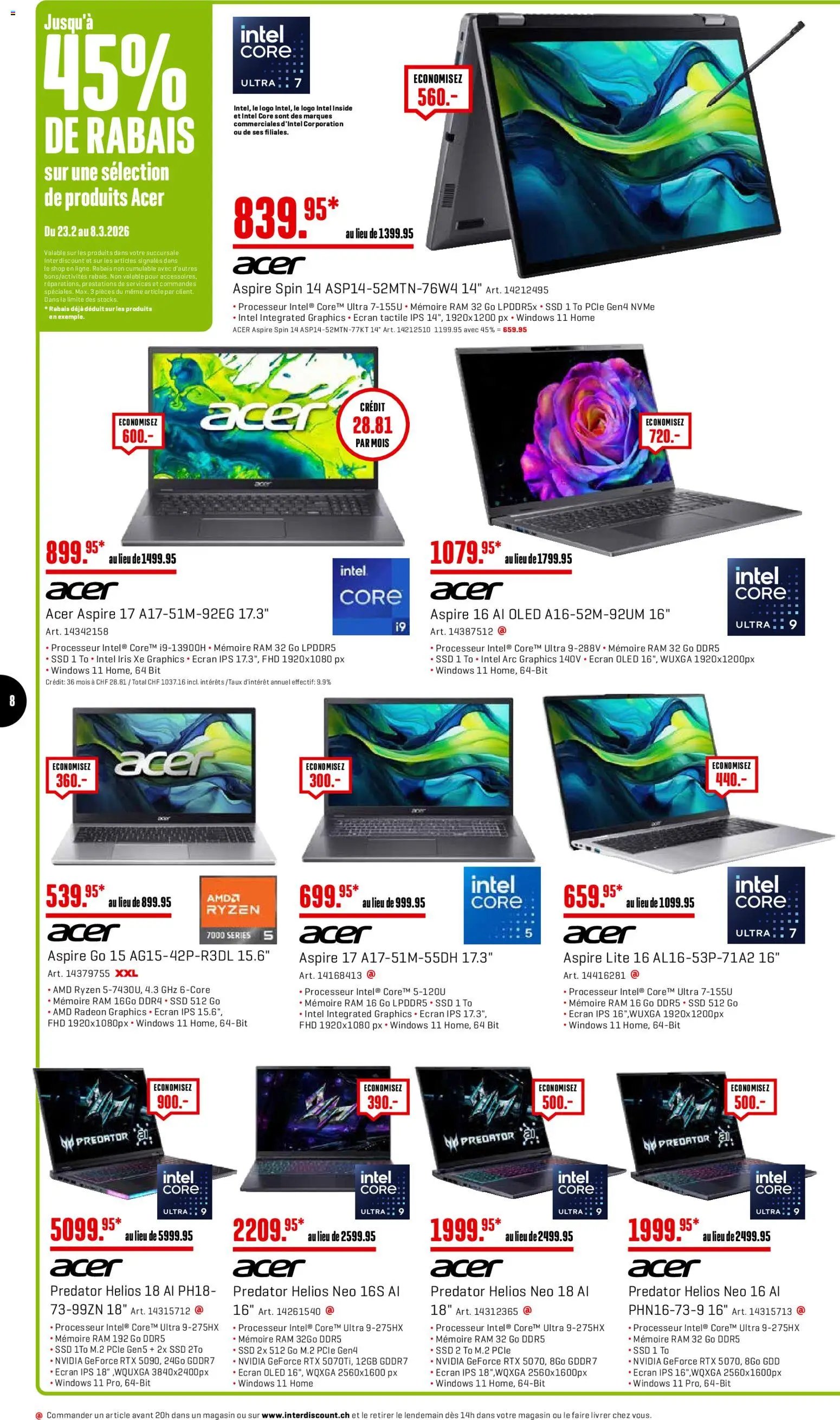 Interdiscount Aktionen FR (2026-02-23 - 2026-03-08) | 8