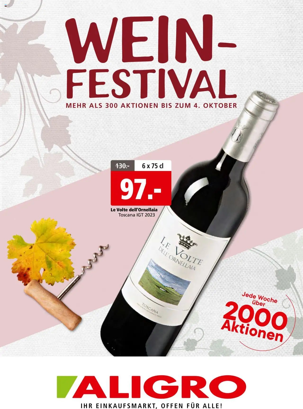 Aligro Aktionen Weinfestival (2025-09-22 - 2025-10-04) | 1