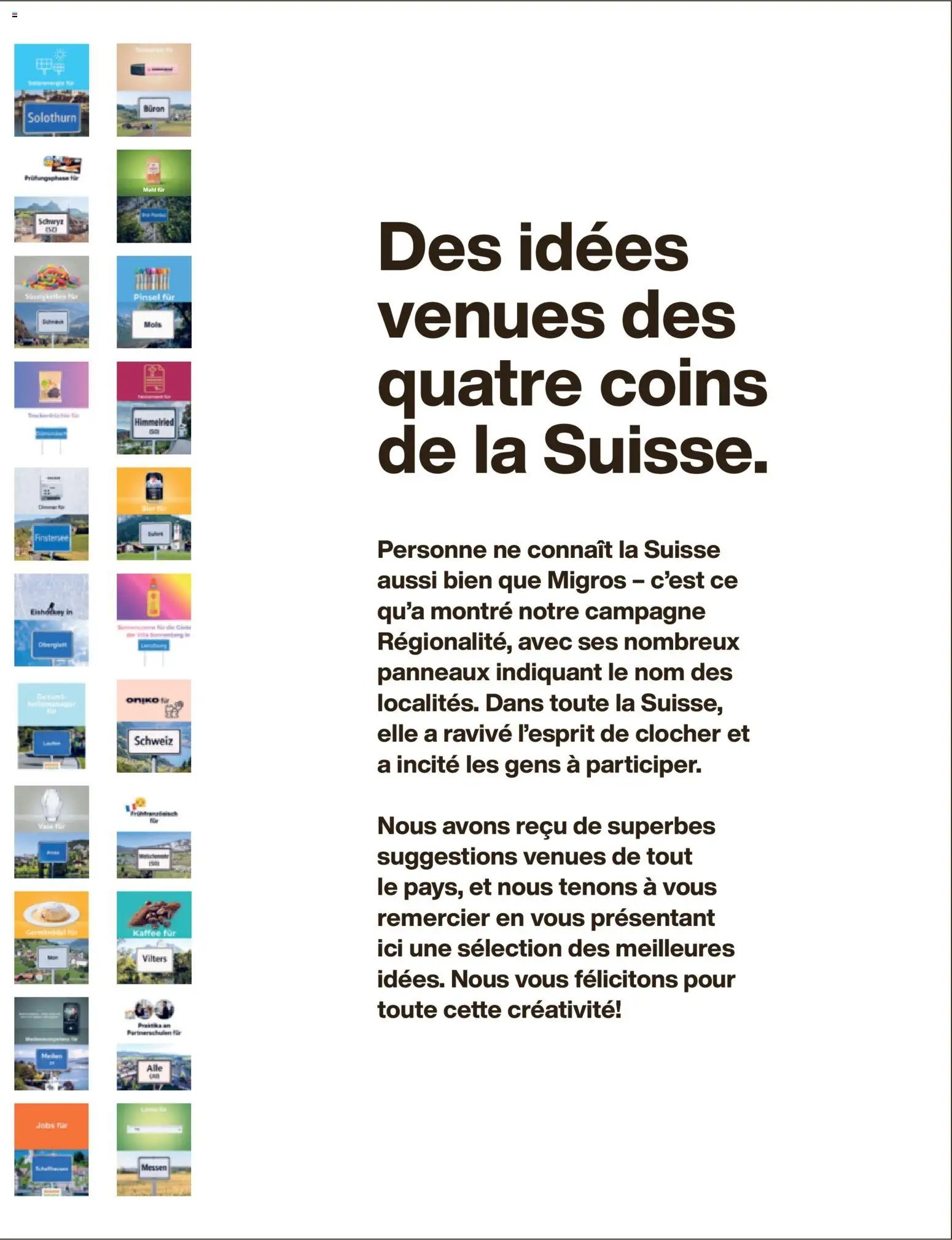 Migros aktionen Magazine FR