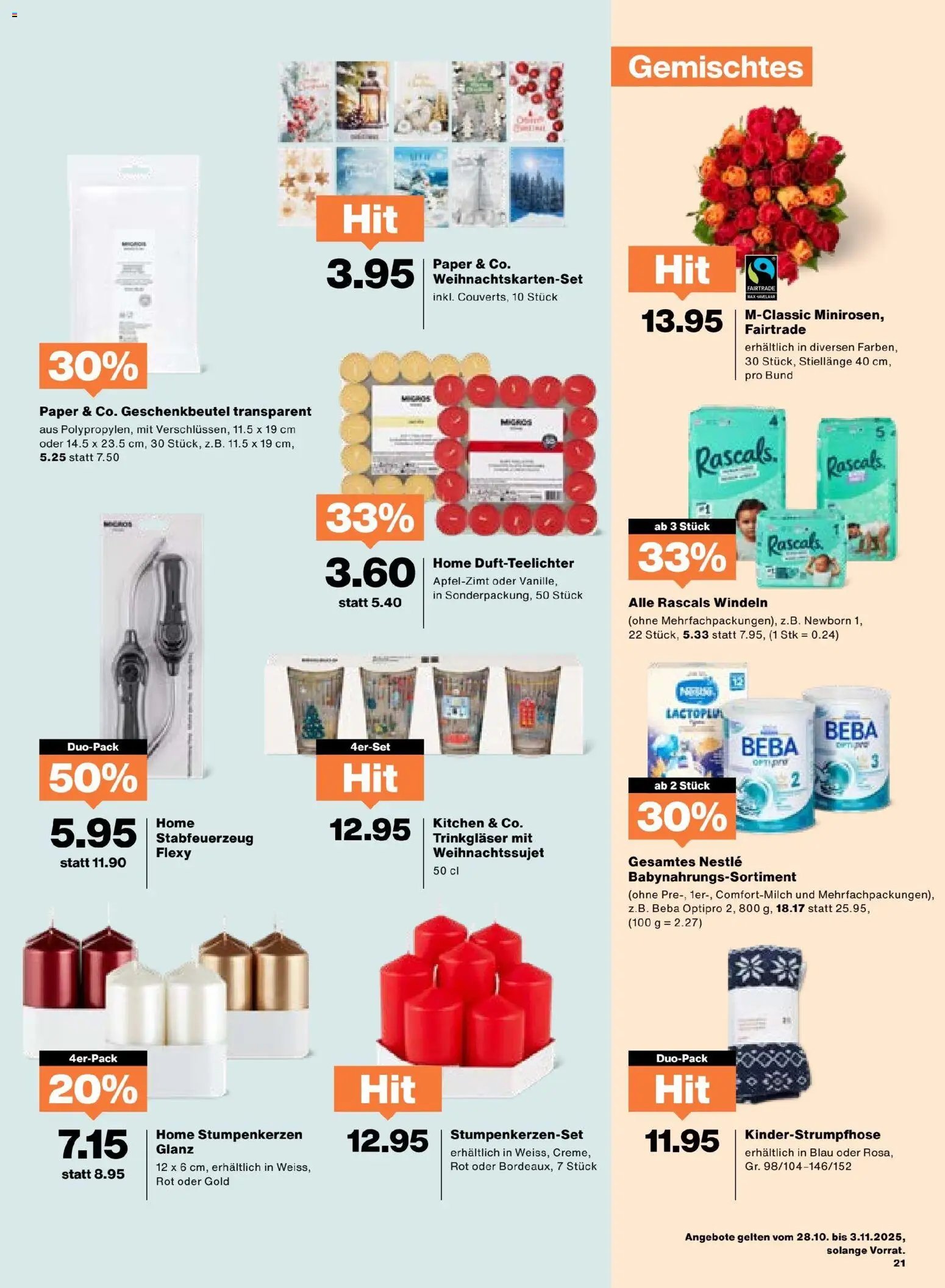 Migros Aktionen (2025-10-28 - 2025-11-03)