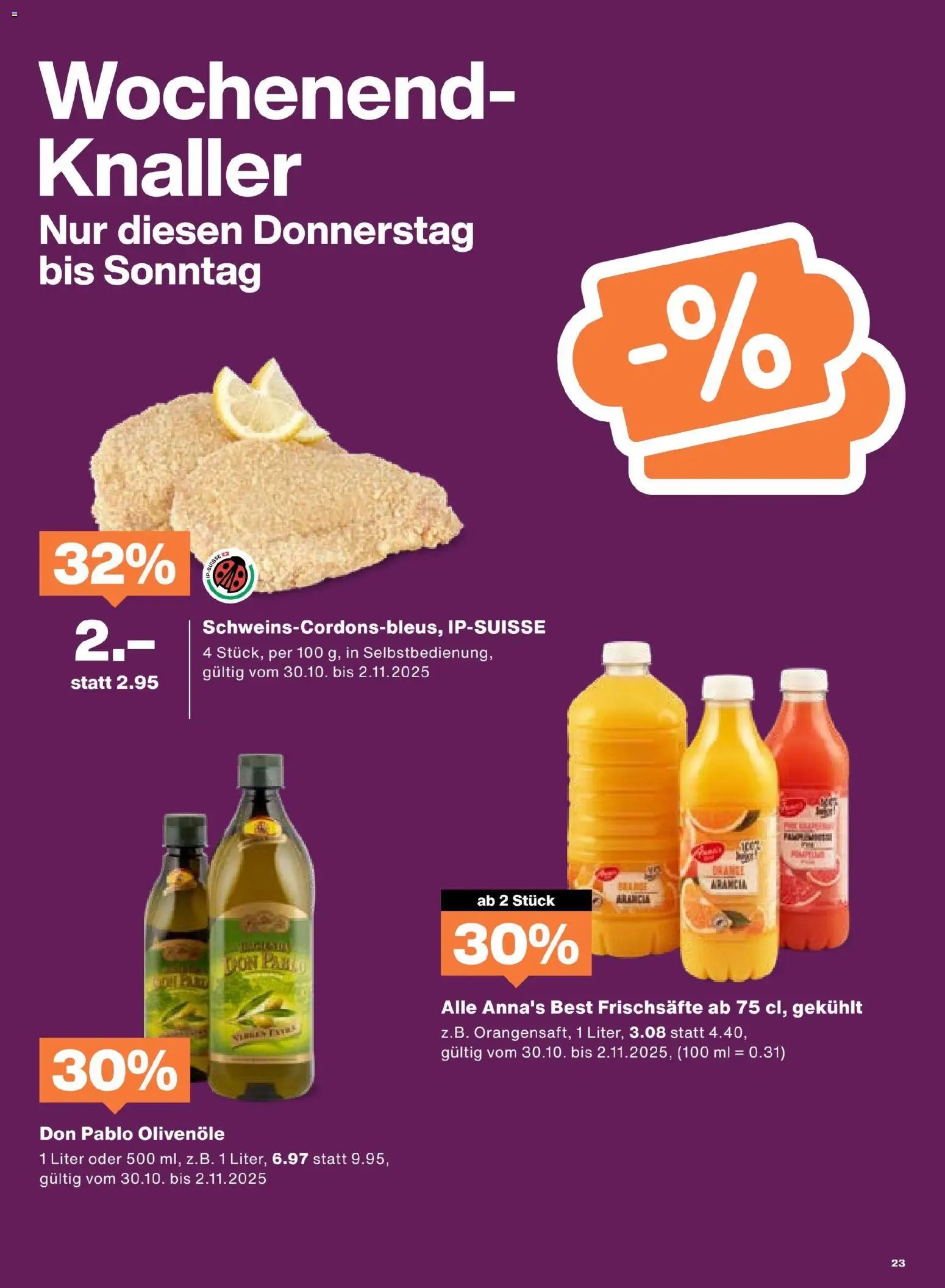 Migros Aktionen (2025-10-28 - 2025-11-03)