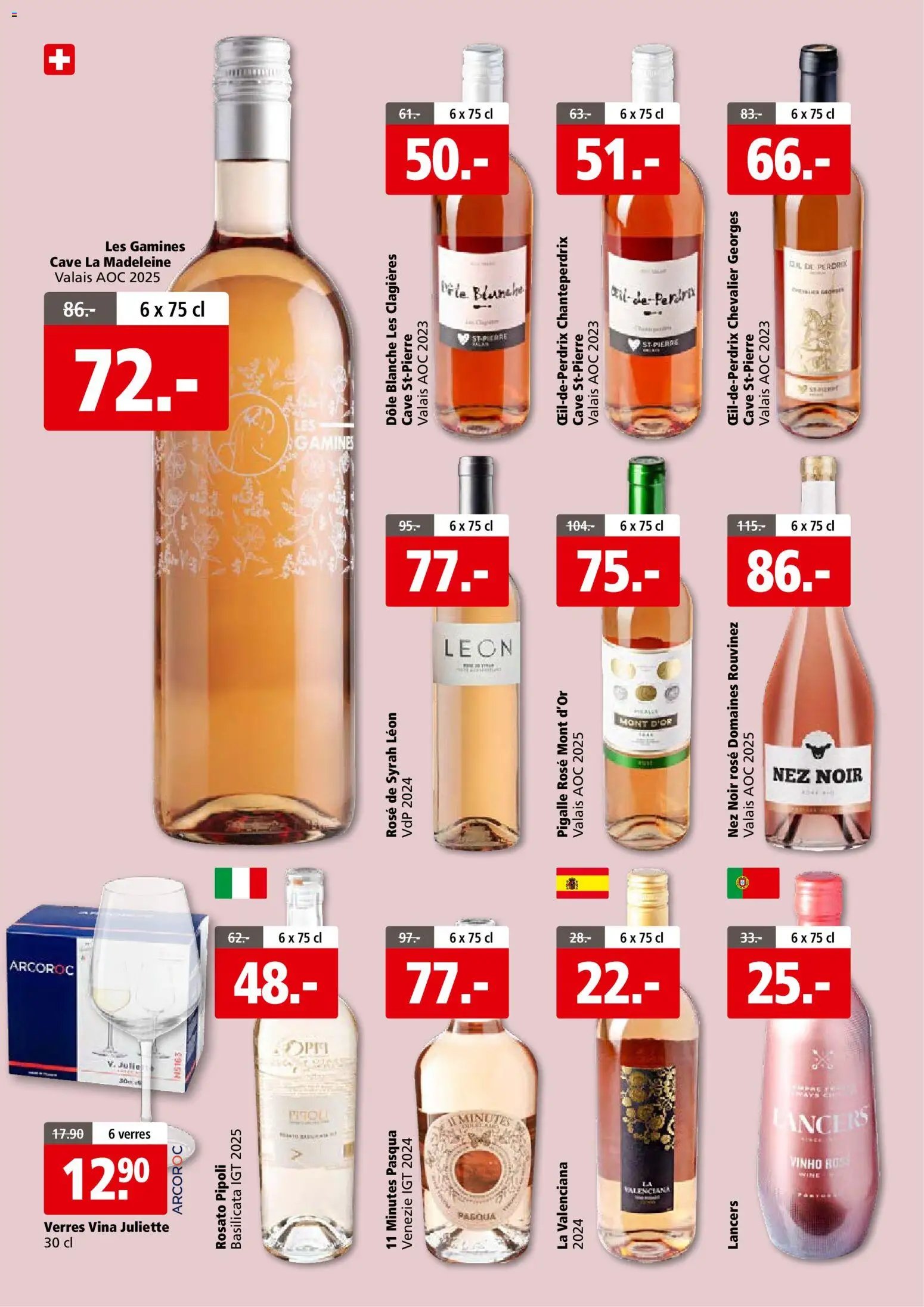 Aligro aktionen Vins Sion (2026-05-25 - 2026-06-06)