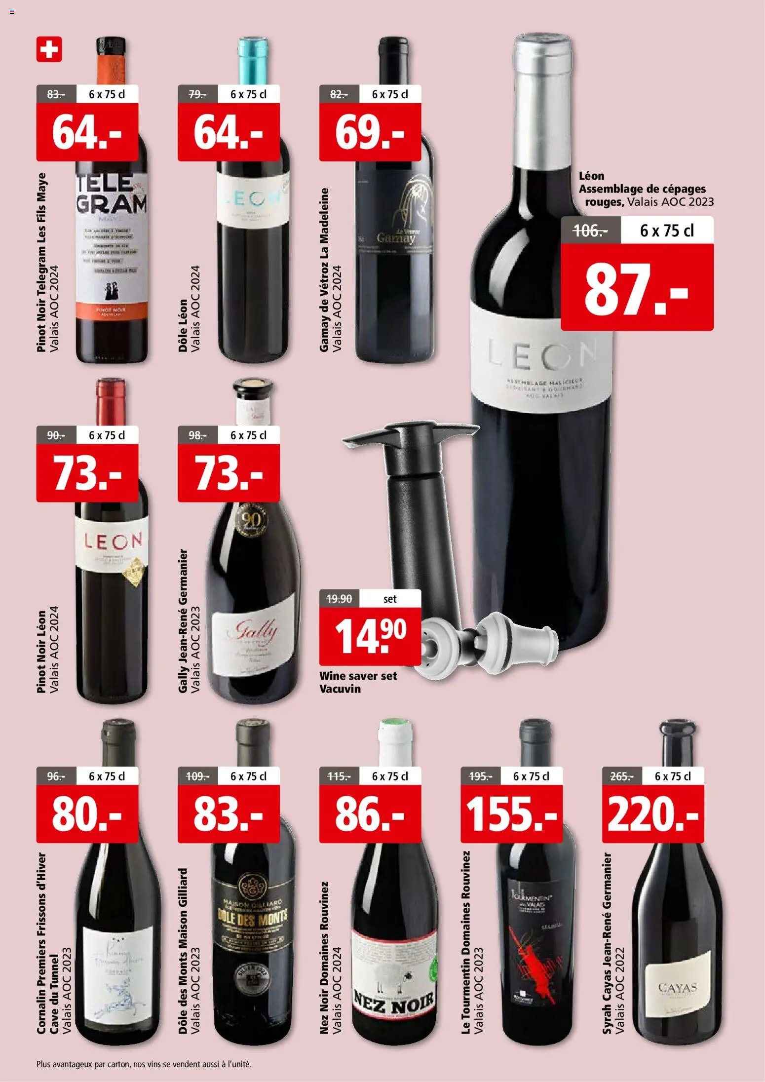 Aligro aktionen Vins Sion (2026-05-25 - 2026-06-06)