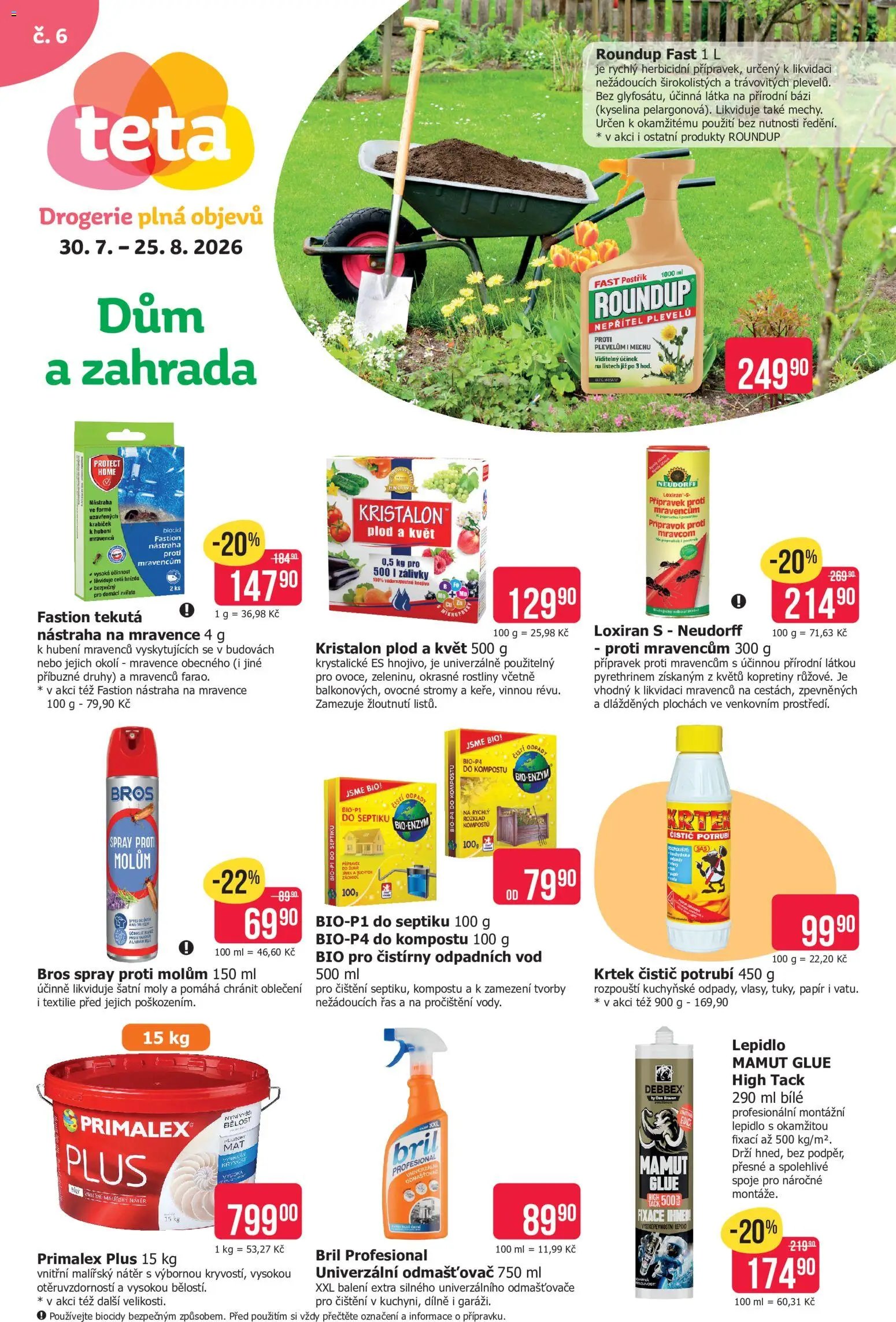 TETA Drogerie leták - Dům a zahrada