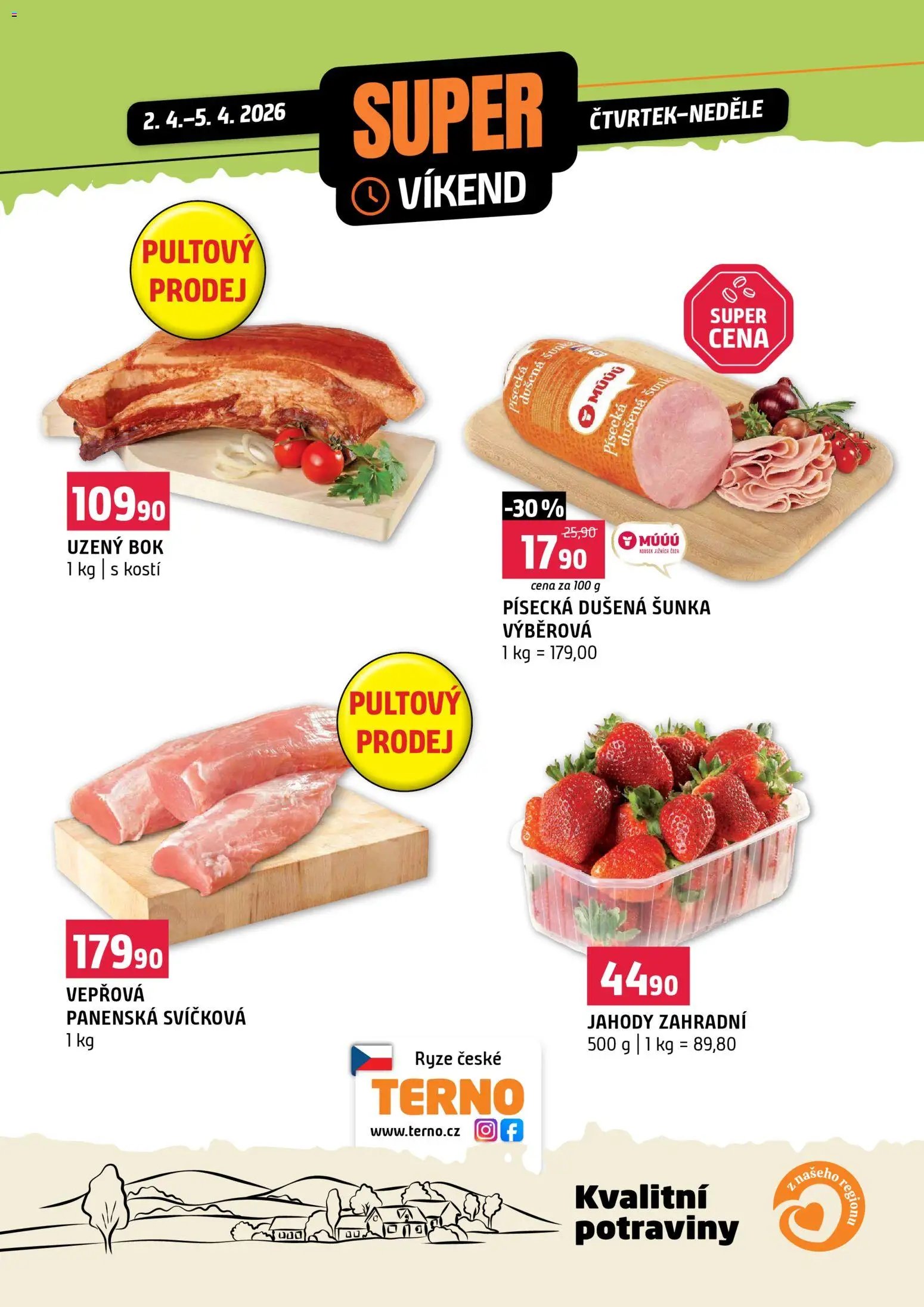 Terno leták - Super víkend (2026-04-02 - 2026-04-05)