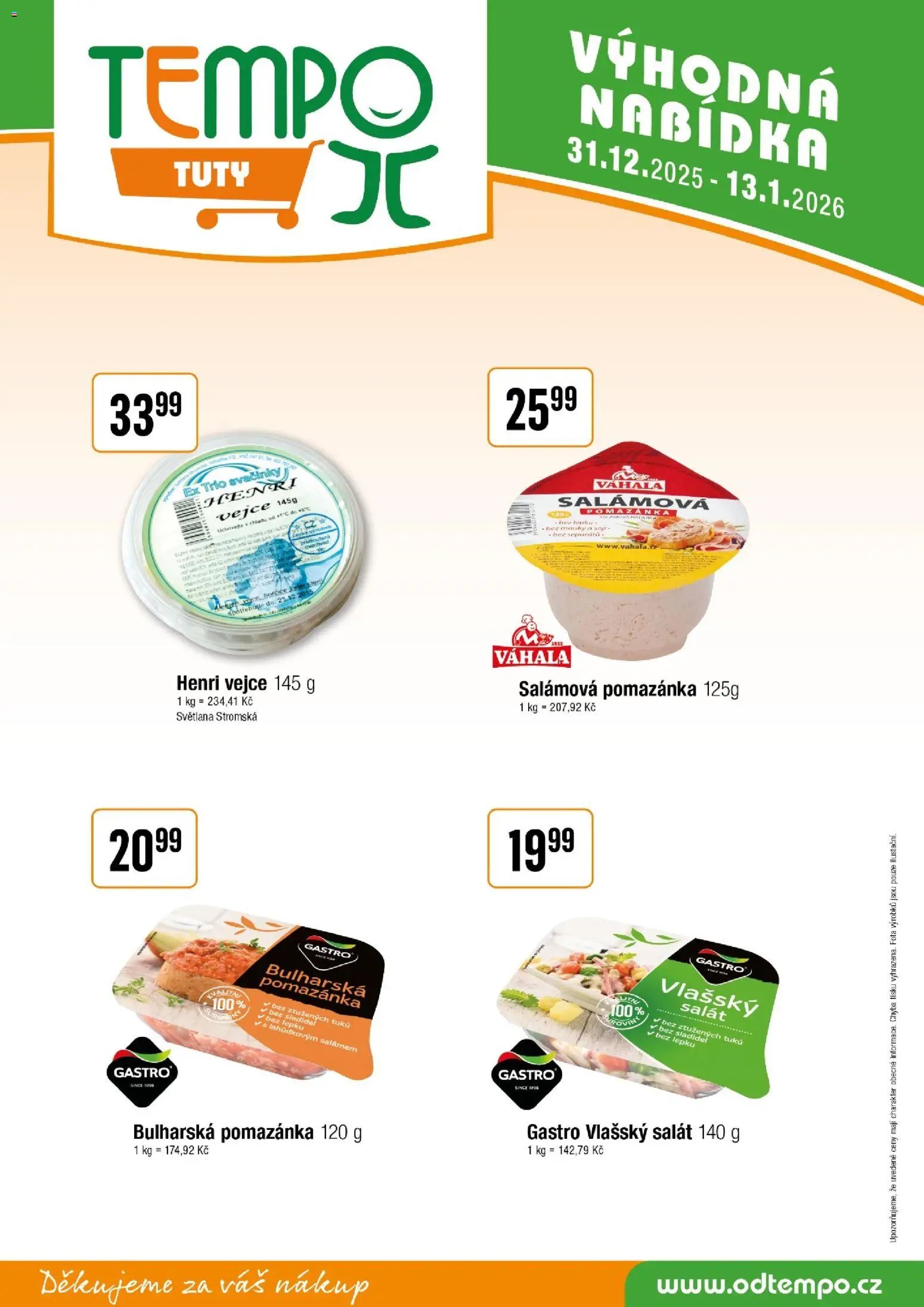 Tempo leták - Tuty (2025-12-31 - 2026-01-13)