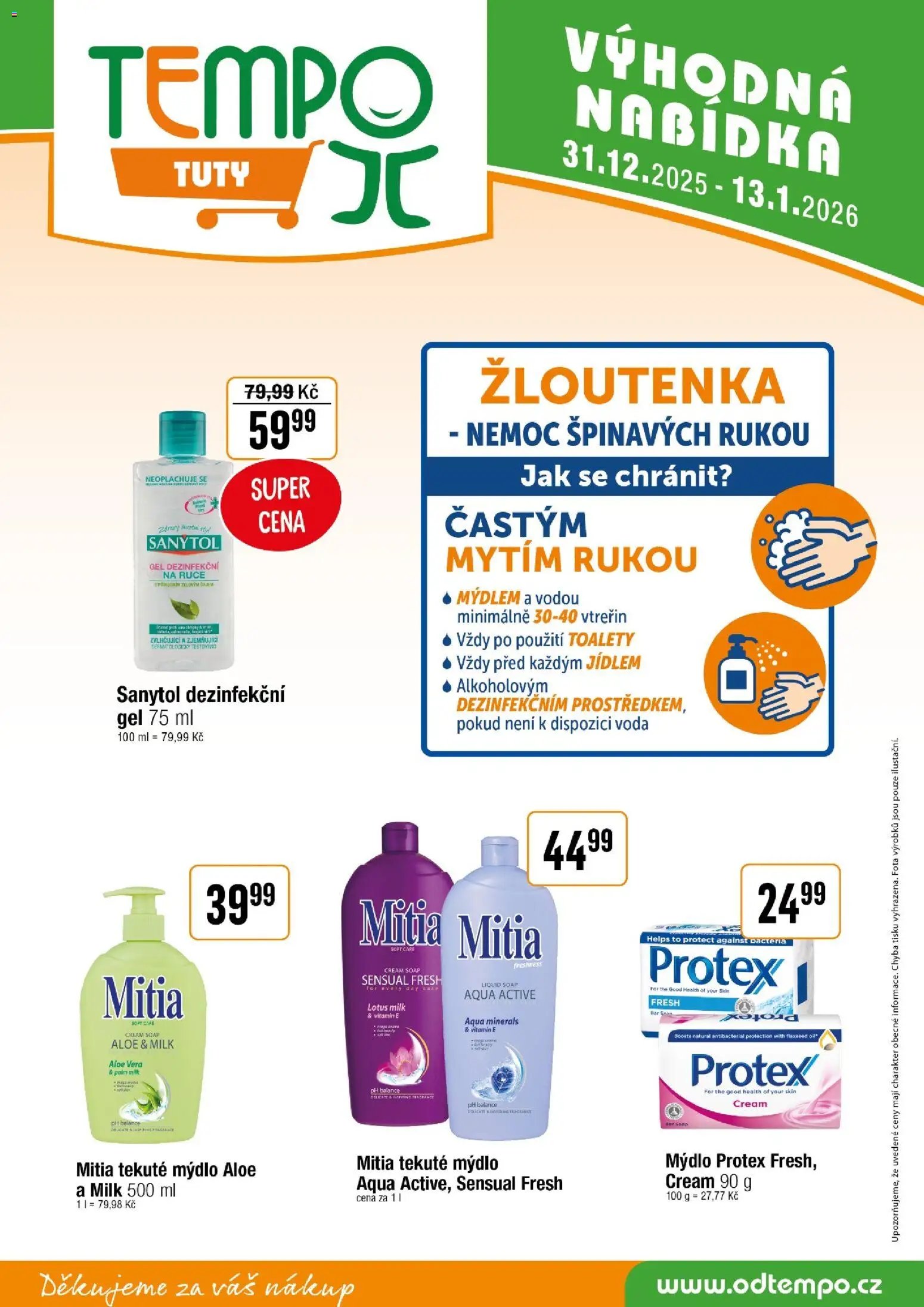 Tempo leták - Tuty (2025-12-31 - 2026-01-13)