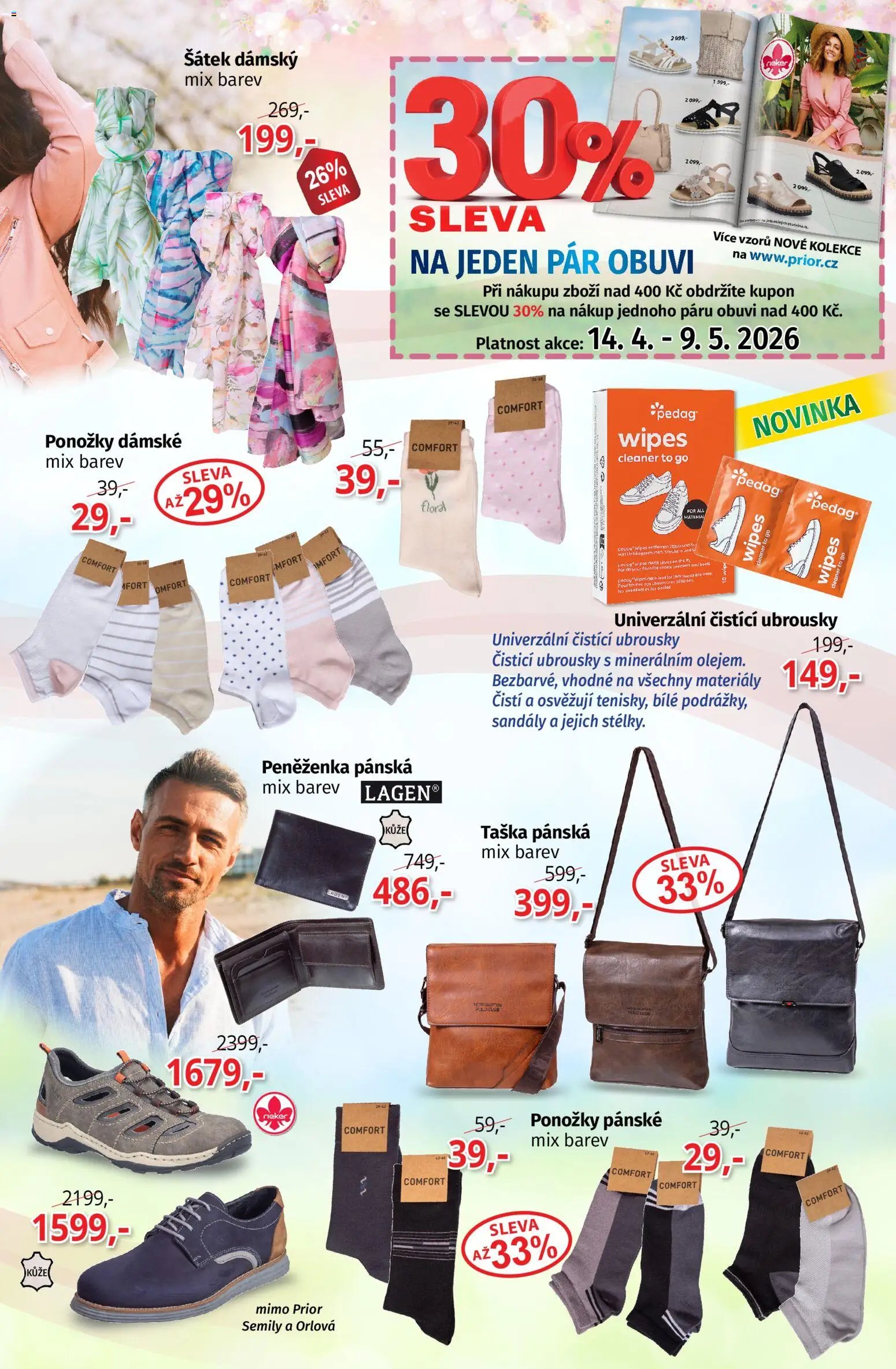 Prior - Akční Nabídka Obuvi A Doplňků (2026-04-14 - 2026-05-09)