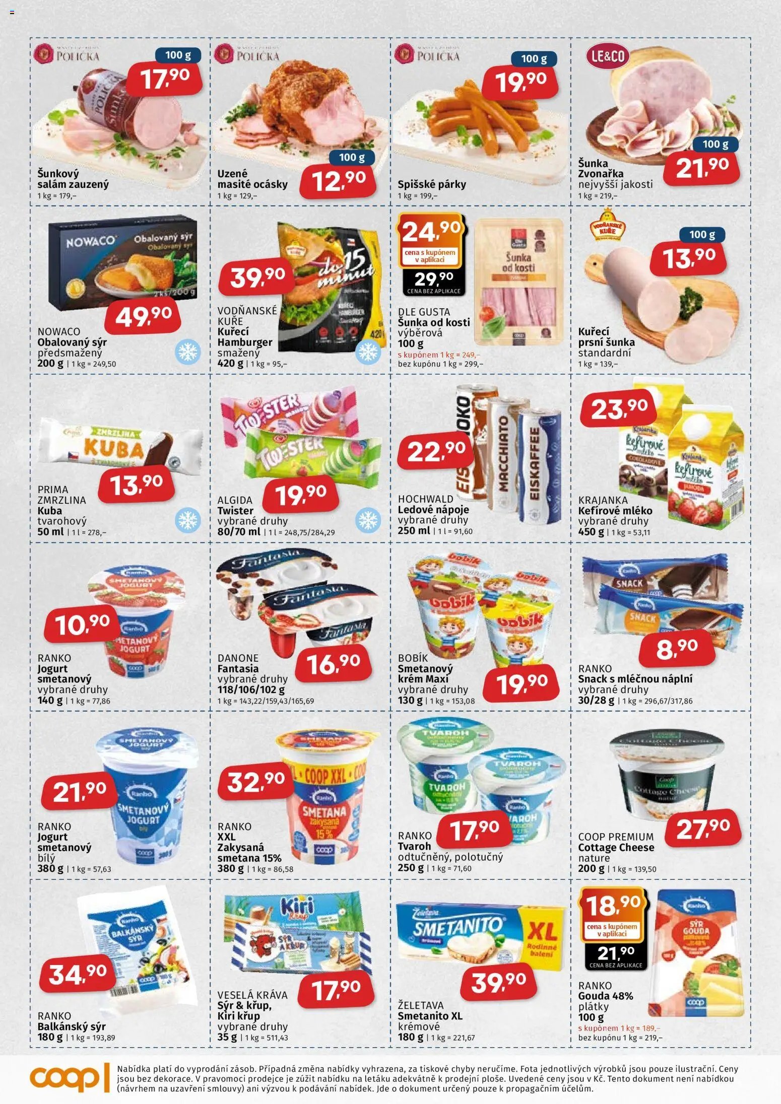 Coop leták - Východočeský region