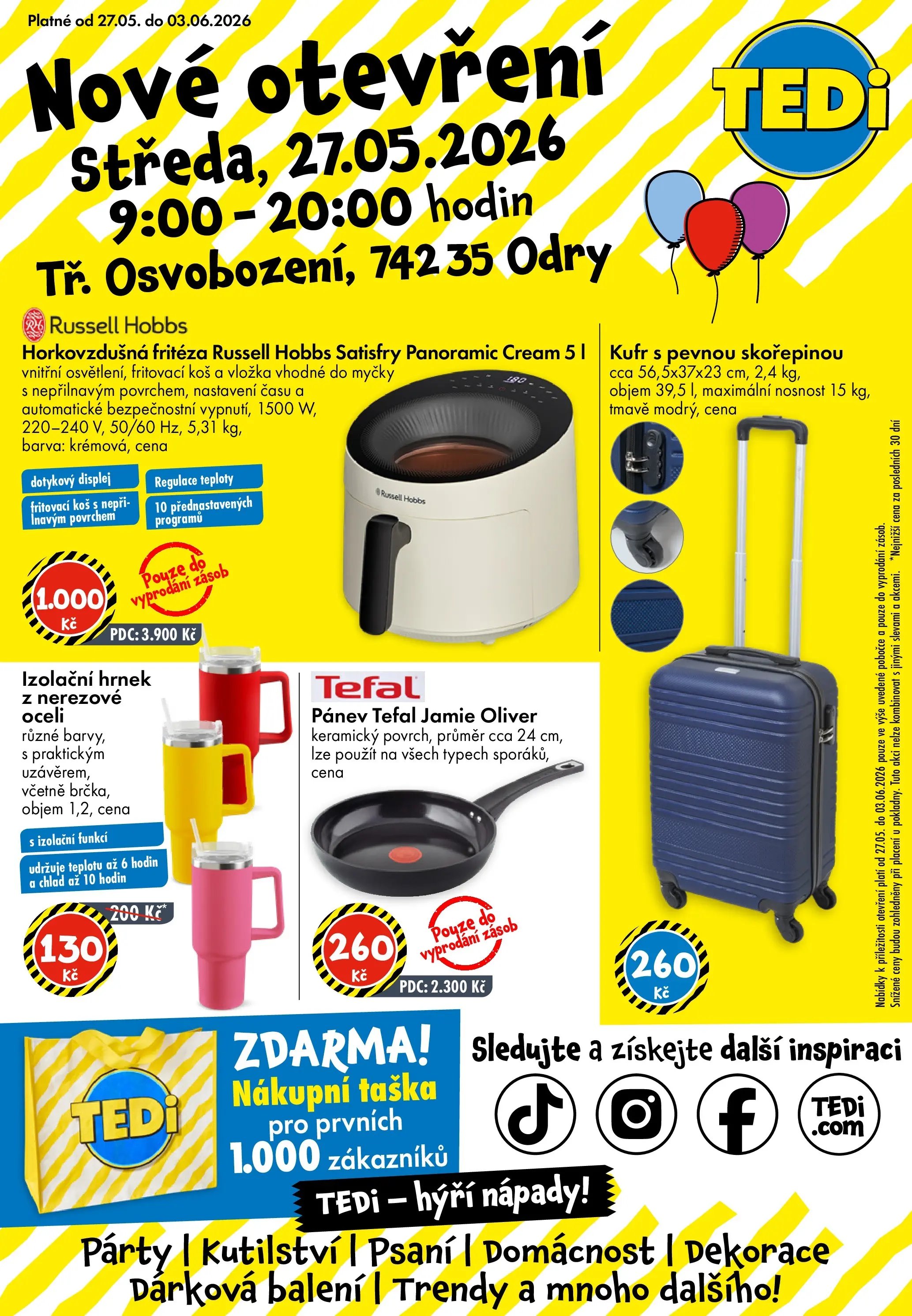 TEDi leták - Odry