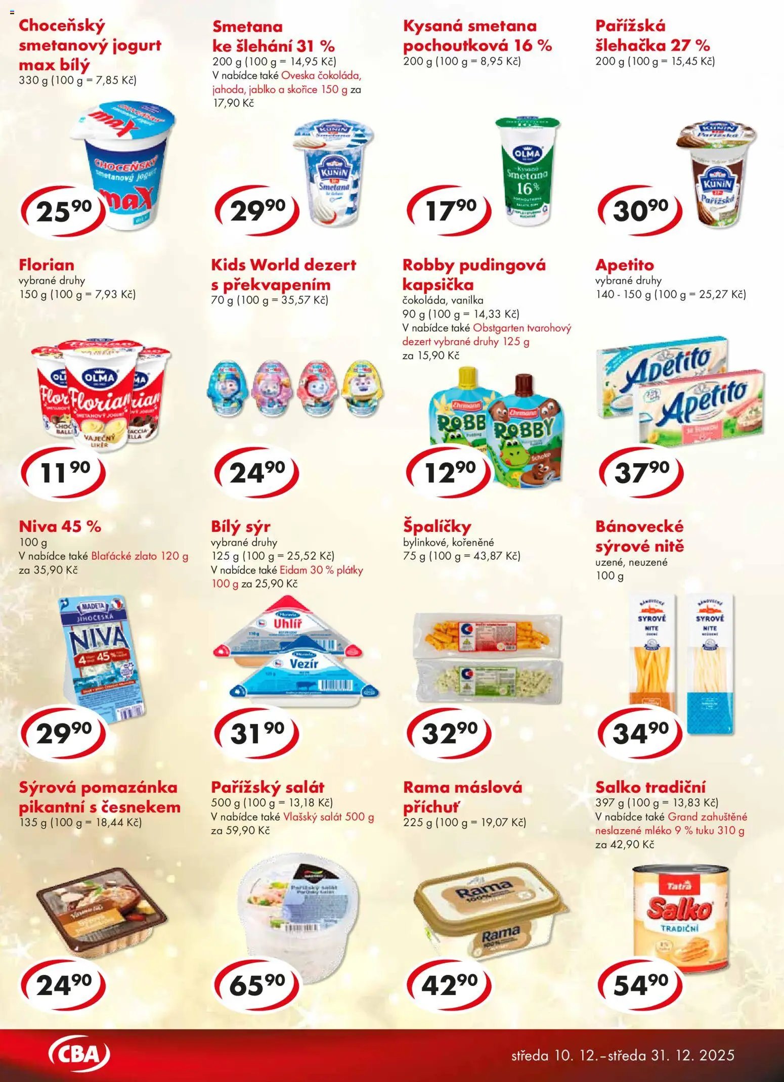 CBA leták (2025-12-10 - 2025-12-31)