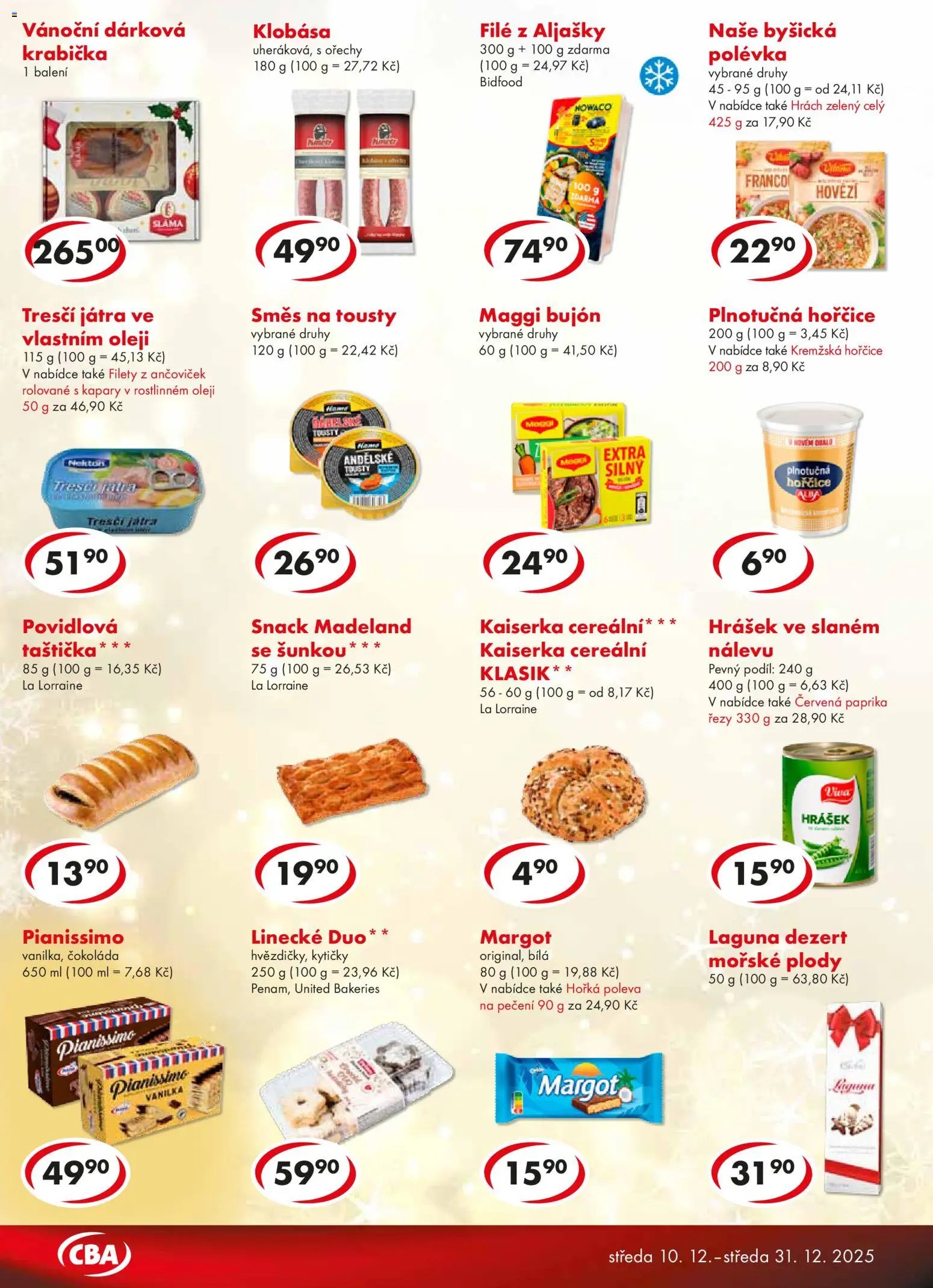 CBA leták (2025-12-10 - 2025-12-31)