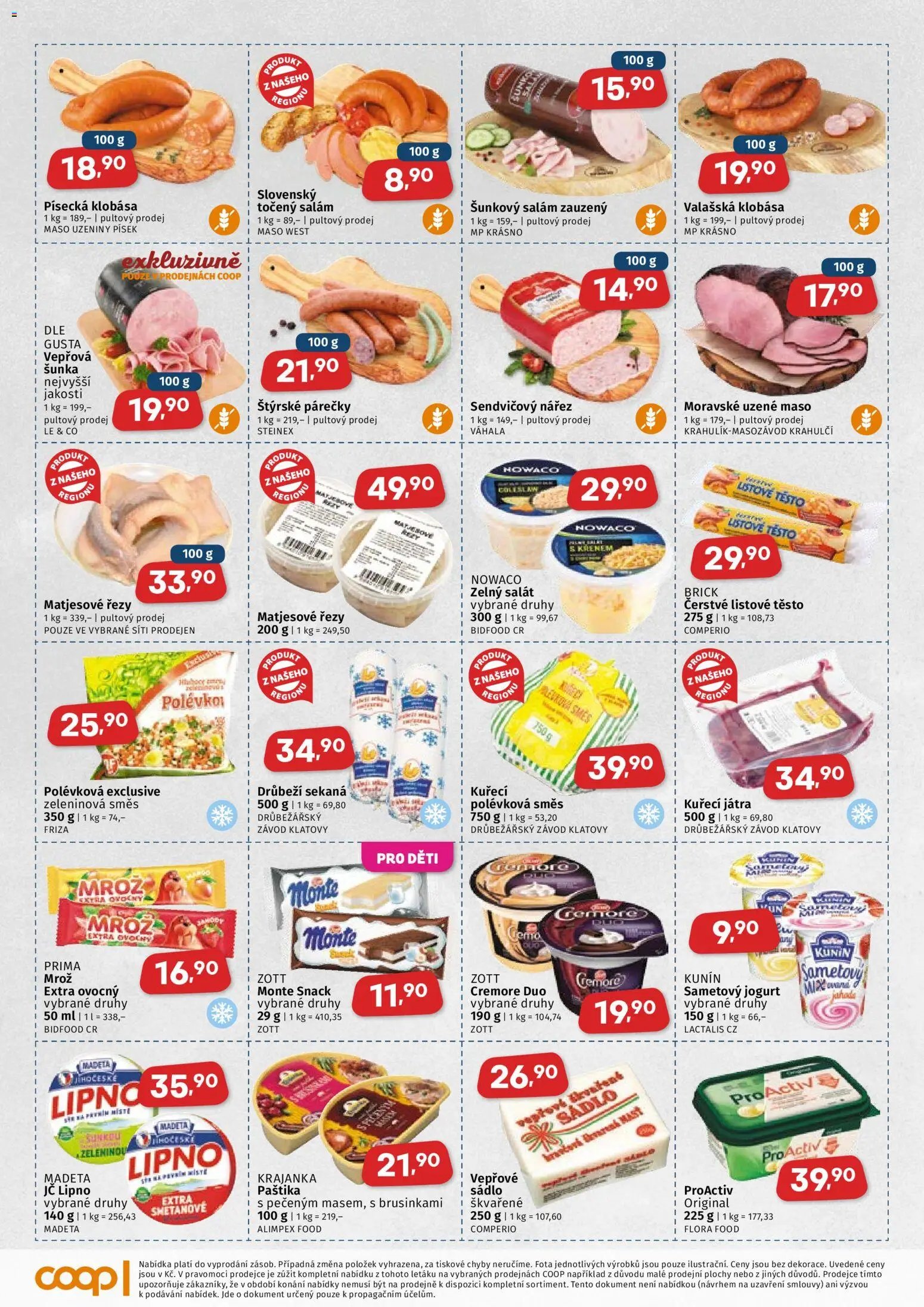 Coop leták - Západočeský region