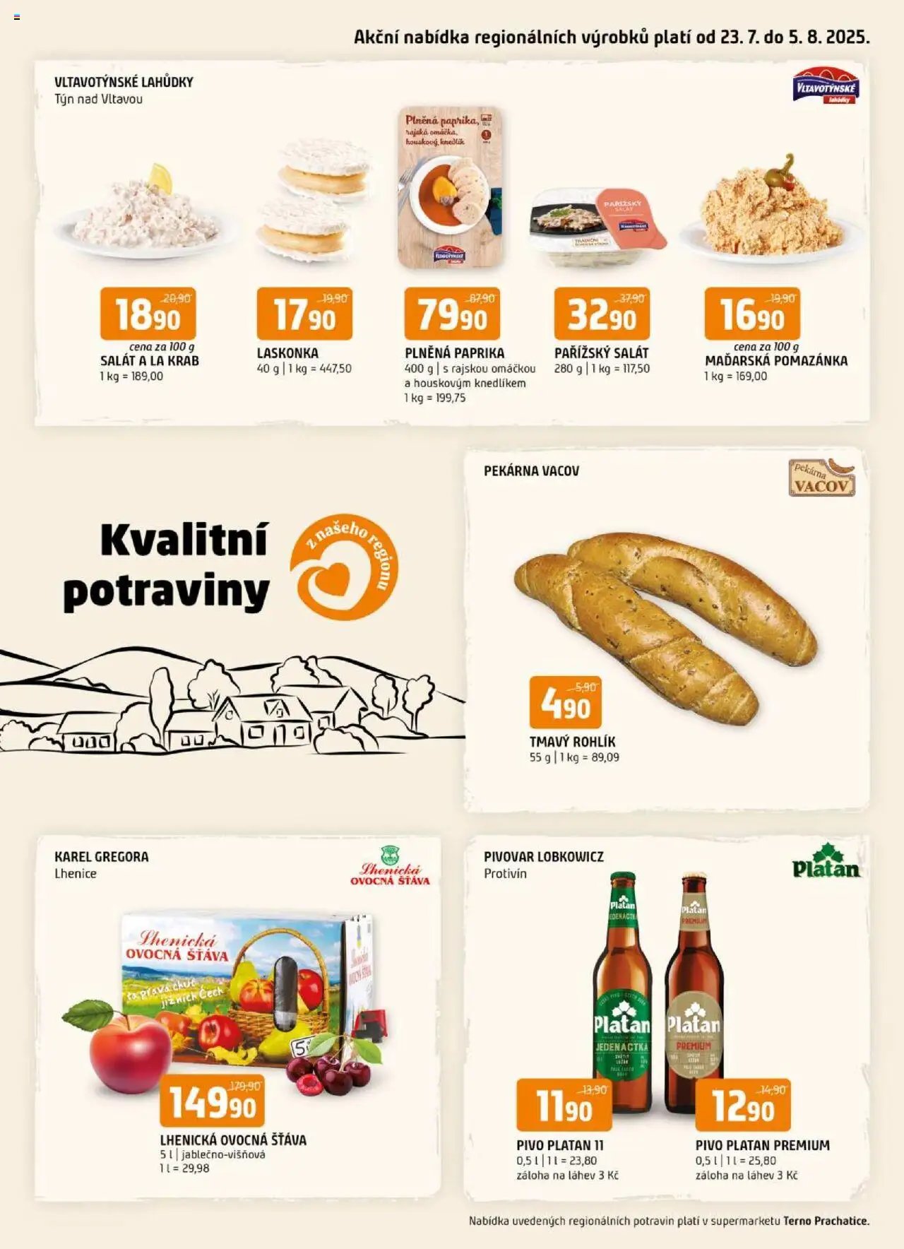 Terno leták - Prachatice (2025-07-23 - 2025-07-29)