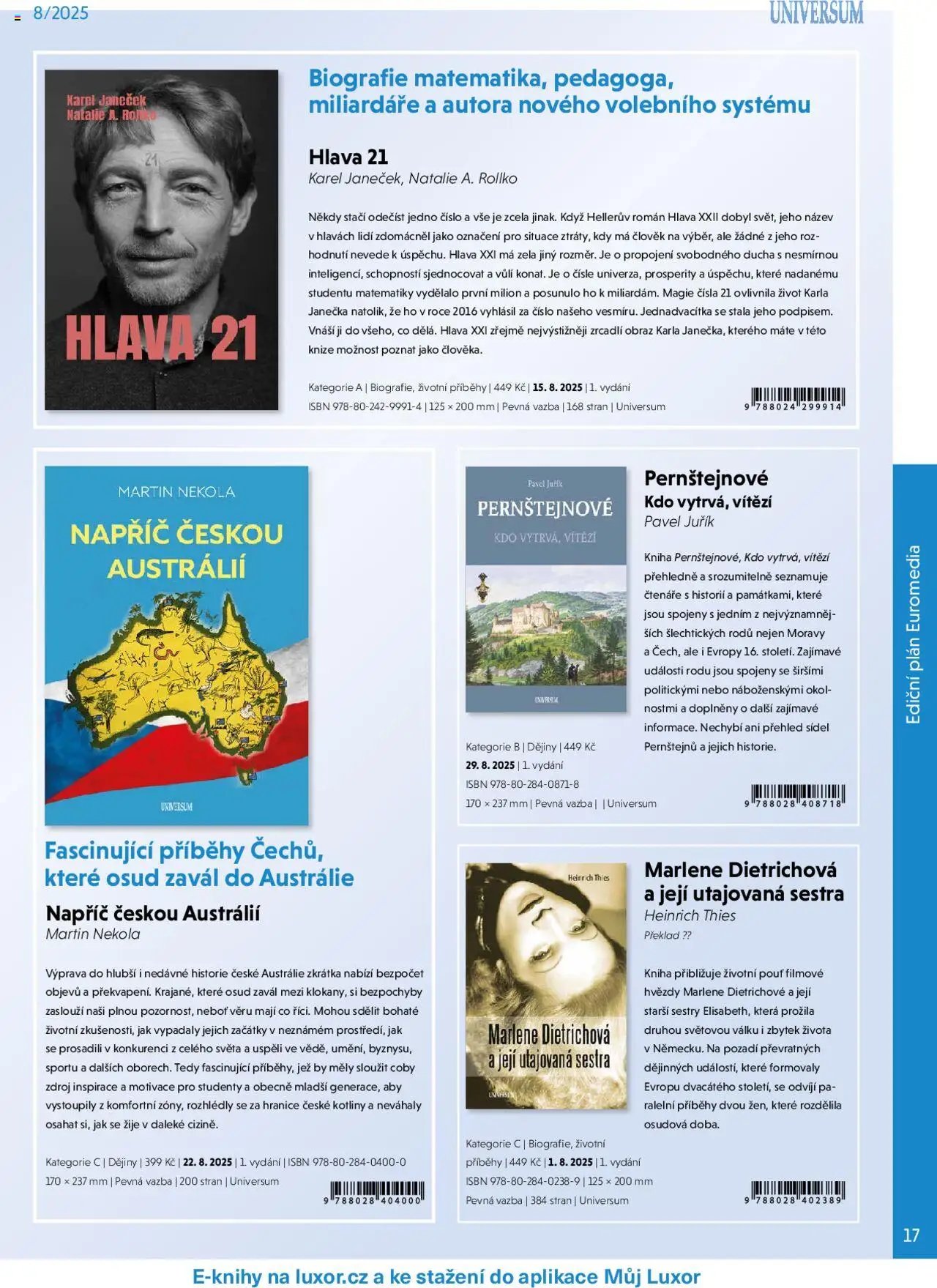 Luxor leták - srpen (2025-08-01 - 2025-08-31)