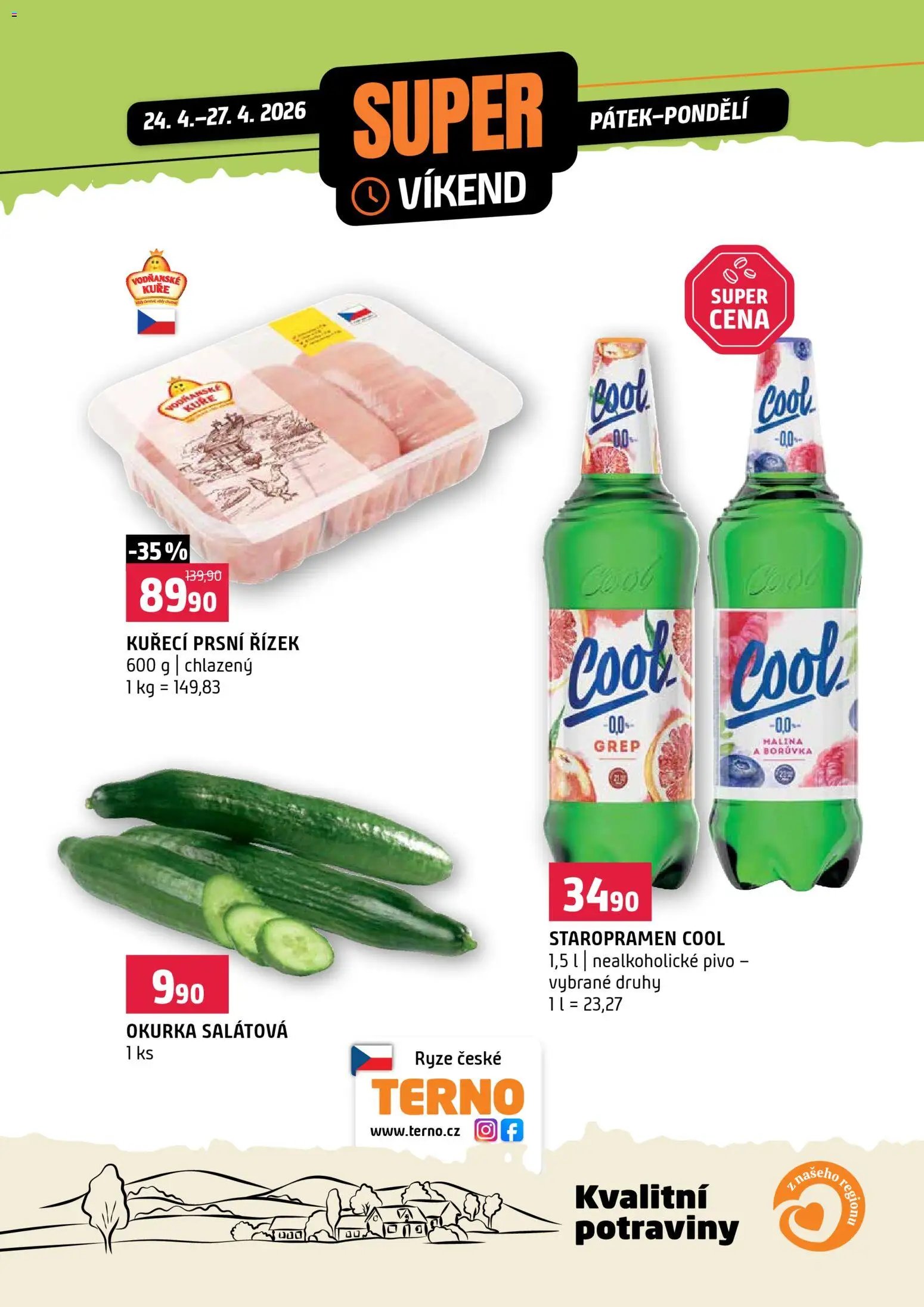 Terno leták - Super víkend (2026-04-24 - 2026-04-27)