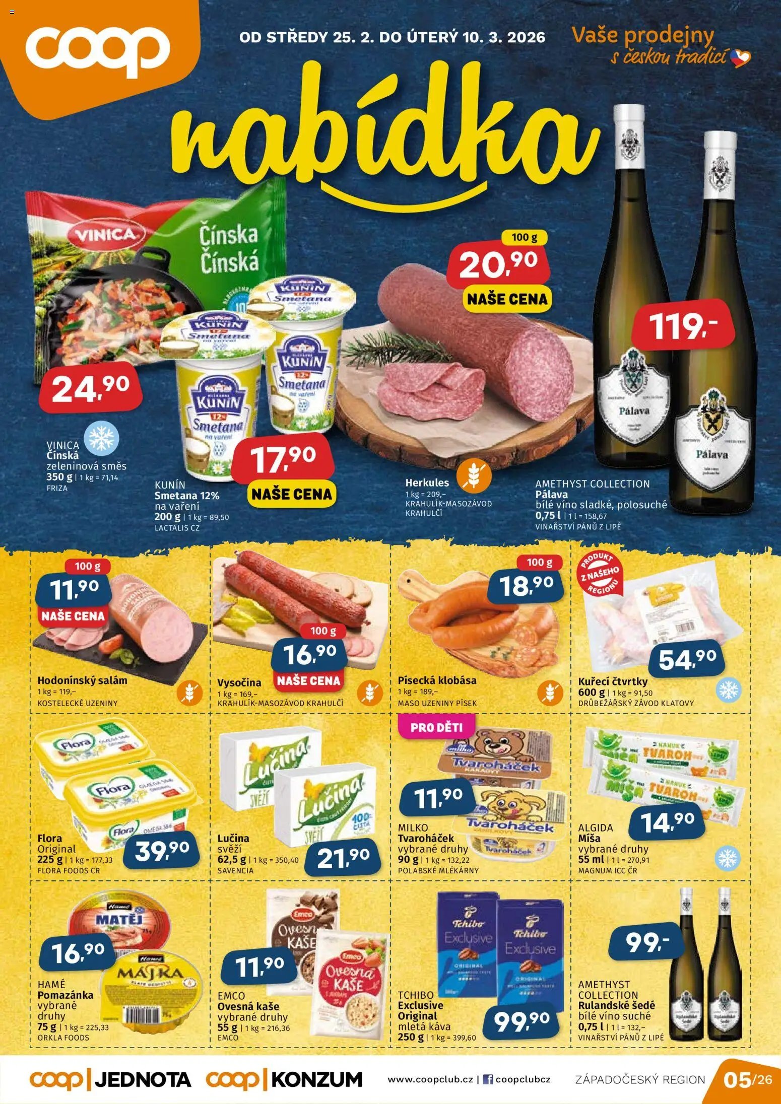 Coop leták - Západočeský region (2026-02-25 - 2026-03-10)