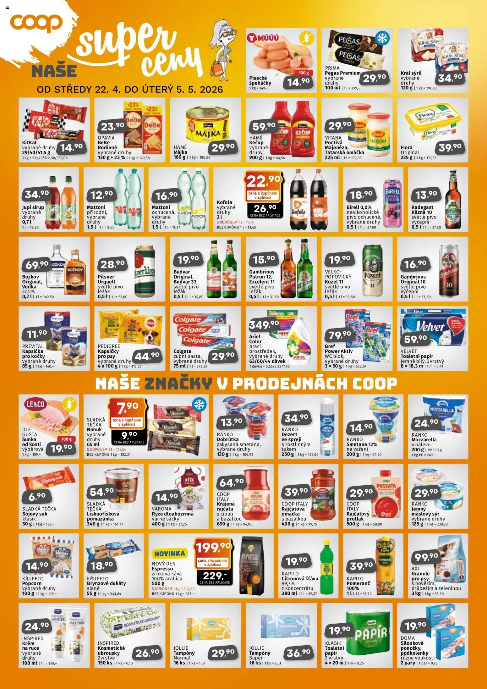 Coop leták - Jihočeský region (2026-04-22 - 2026-05-05)