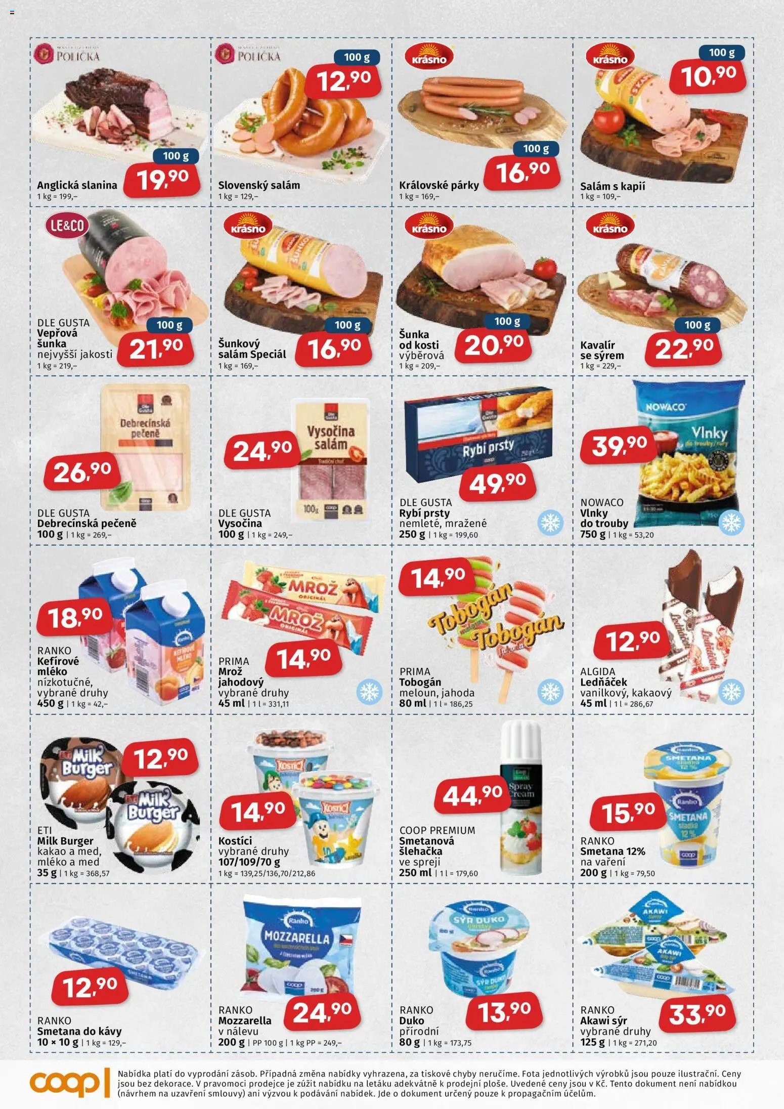 Coop leták - Východočeský region