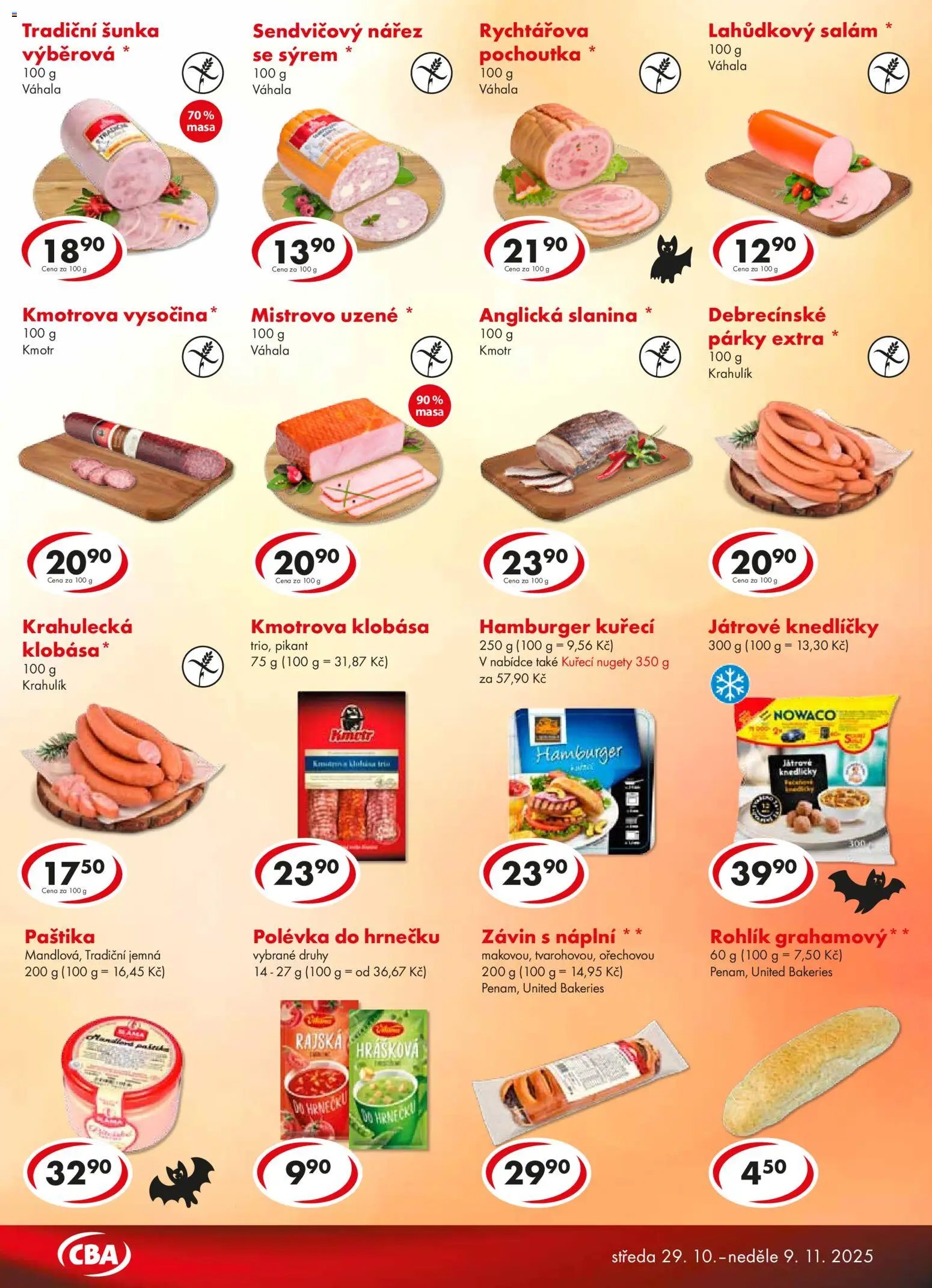 CBA leták (2025-10-29 - 2025-11-09)