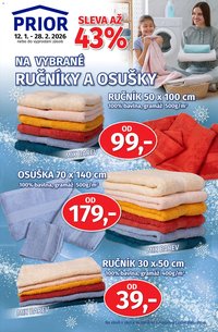 Prior - Akční Nabídka Bytového Textilu (2026-01-12 - 2026-02-28)