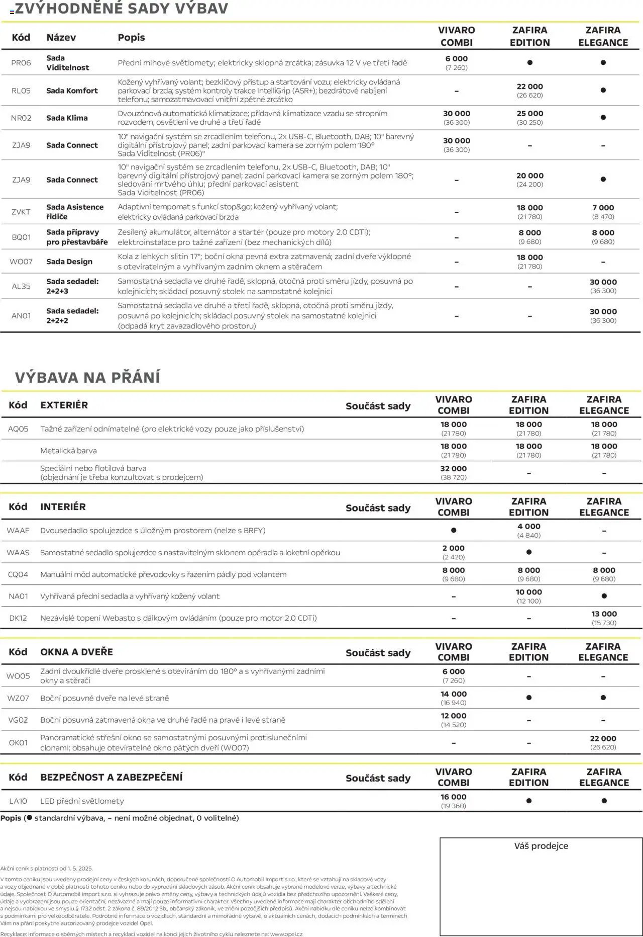 Opel katalog - Zafira (2025-05-15 - 2026-03-31)