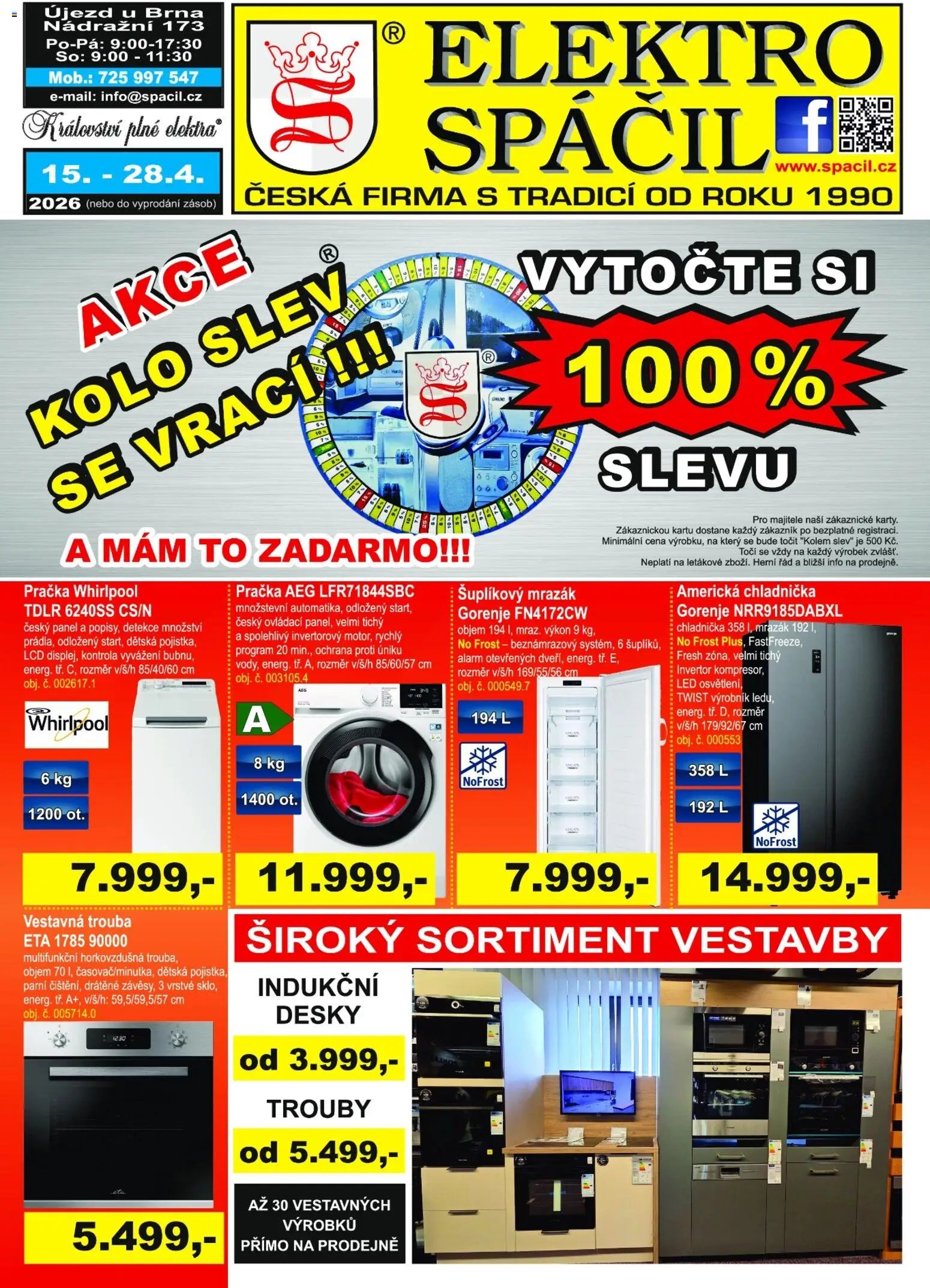 Elektro Spáčil leták (2026-04-15 - 2026-04-28)