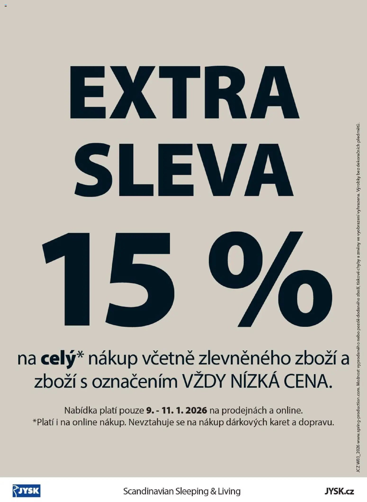 JYSK leták - Výprodej (2026-01-12 - 2026-02-03)