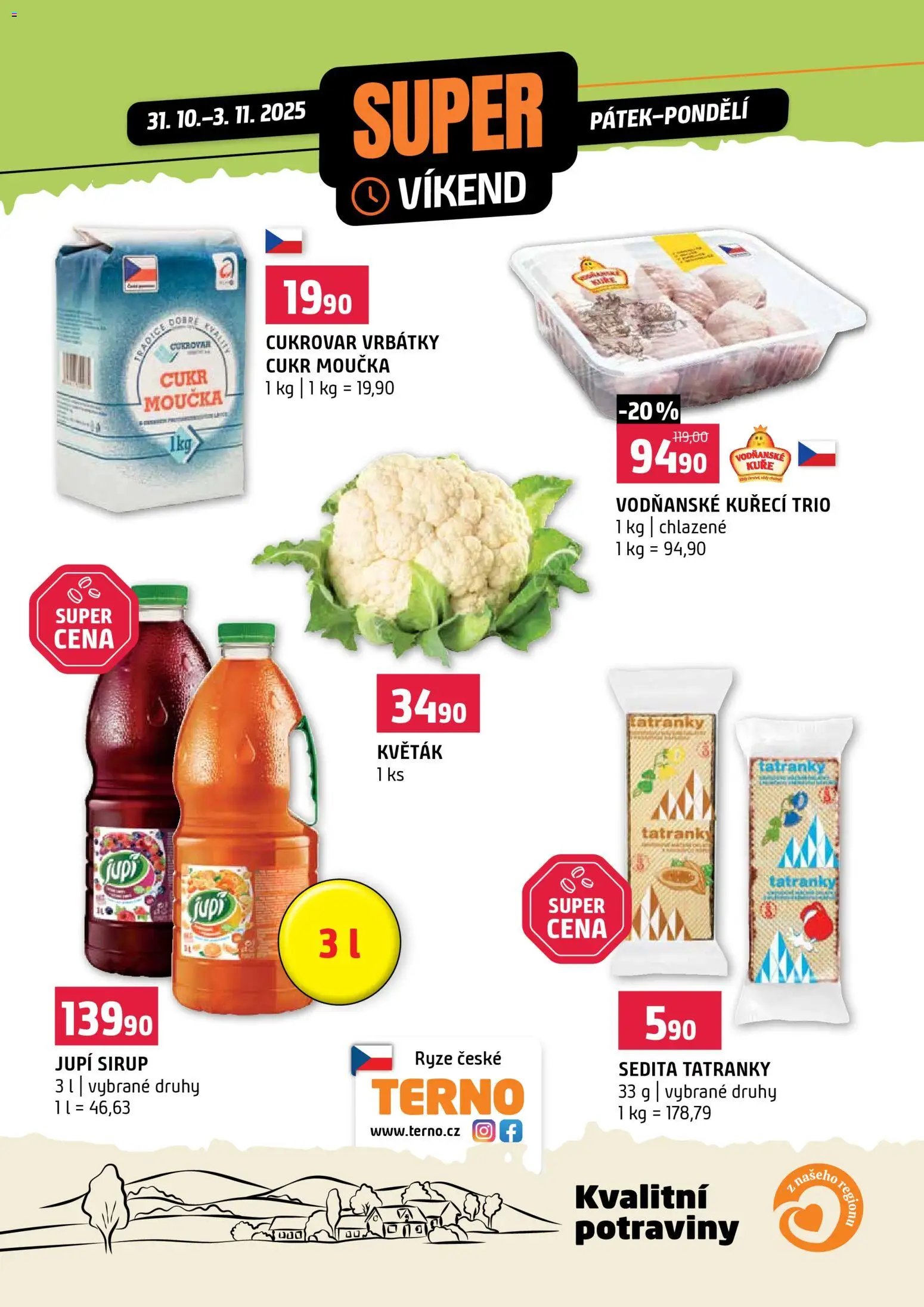 Terno leták - Super víkend (2025-10-31 - 2025-11-03)