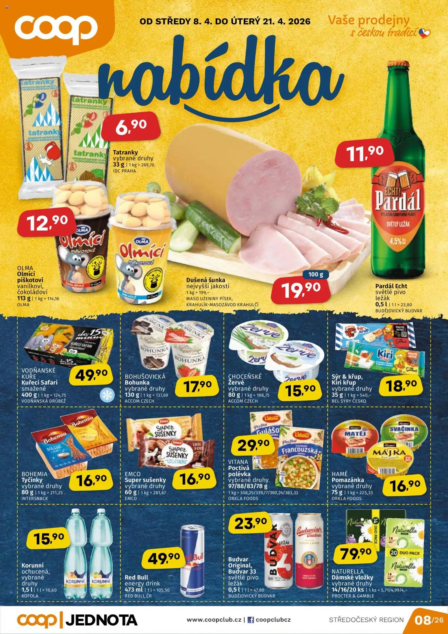 Coop leták - Středočeský region (2026-04-08 - 2026-04-21)